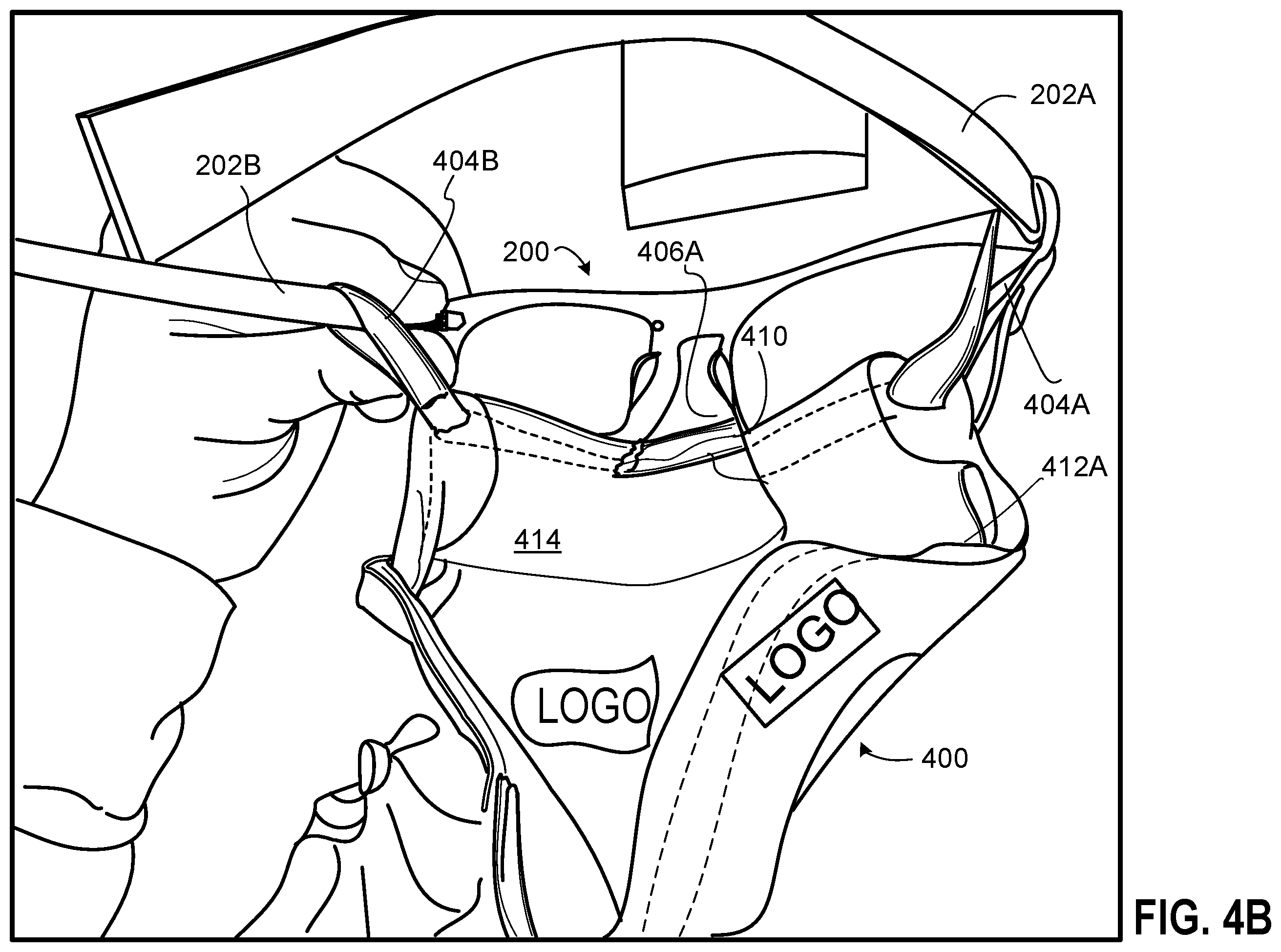 Patent US12426651 Figure 12 – Eyewear facemask