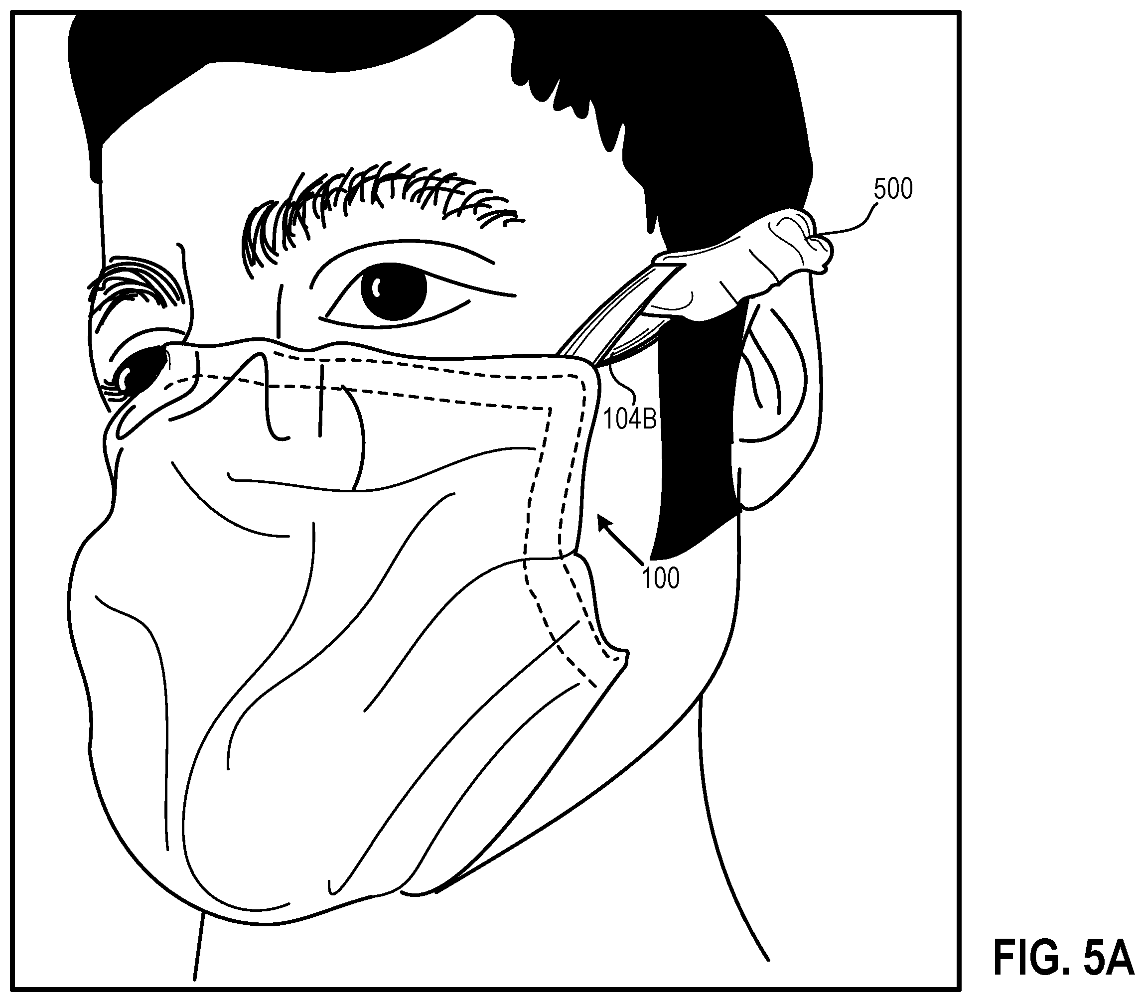 Patent US12426651 Figure 14 – Eyewear facemask