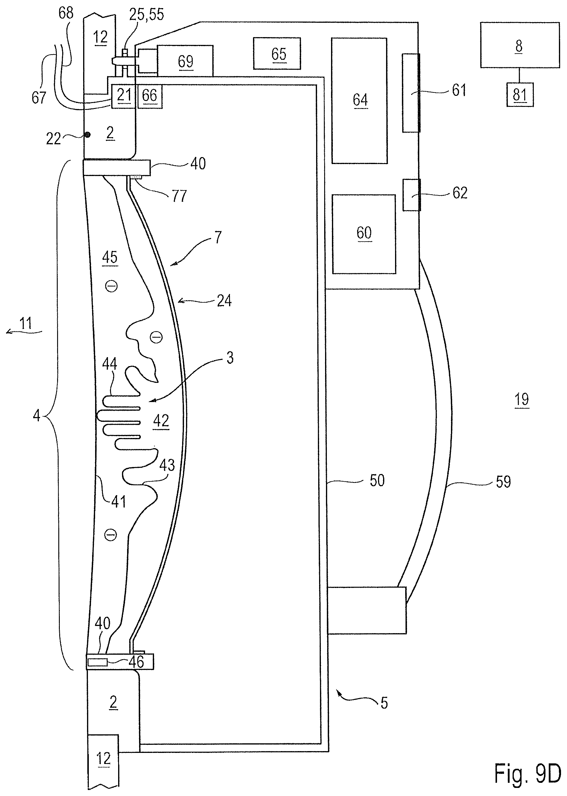 Patent US12426652 Figure 11 – Glove device for protected intervention in a containment