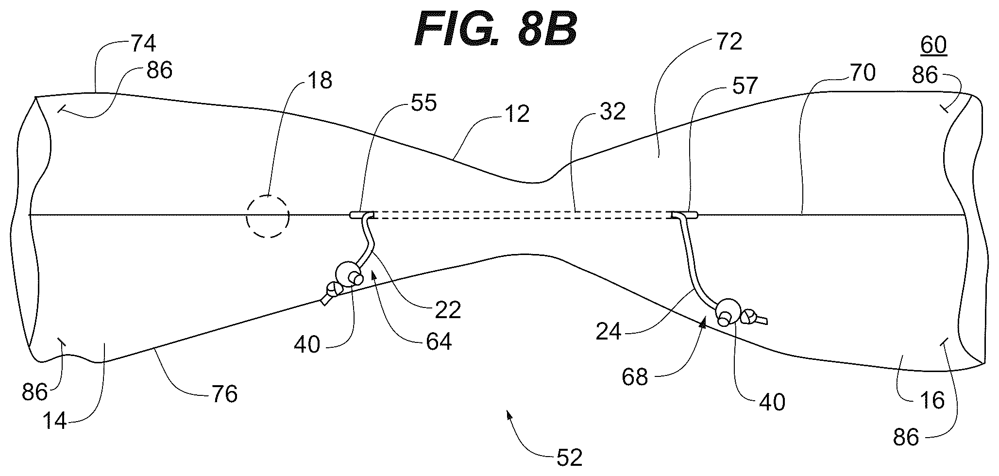 Patent US12426653 Figure 5 – Pre-configured scarf with built-in closure