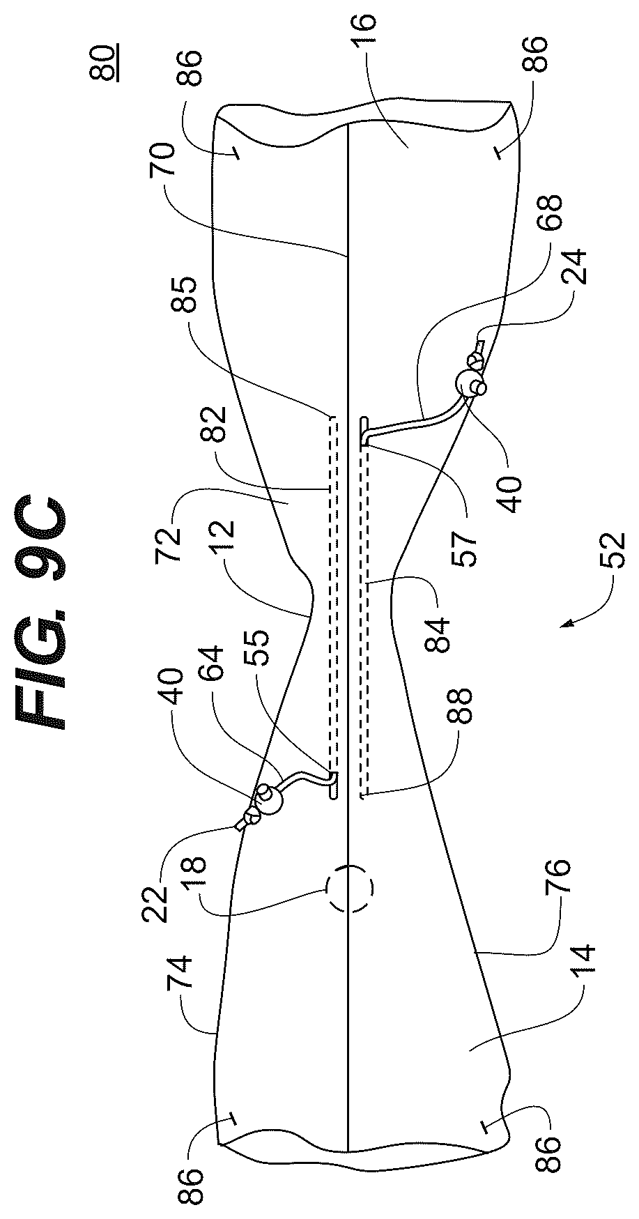 Patent US12426653 Figure 11 – Pre-configured scarf with built-in closure
