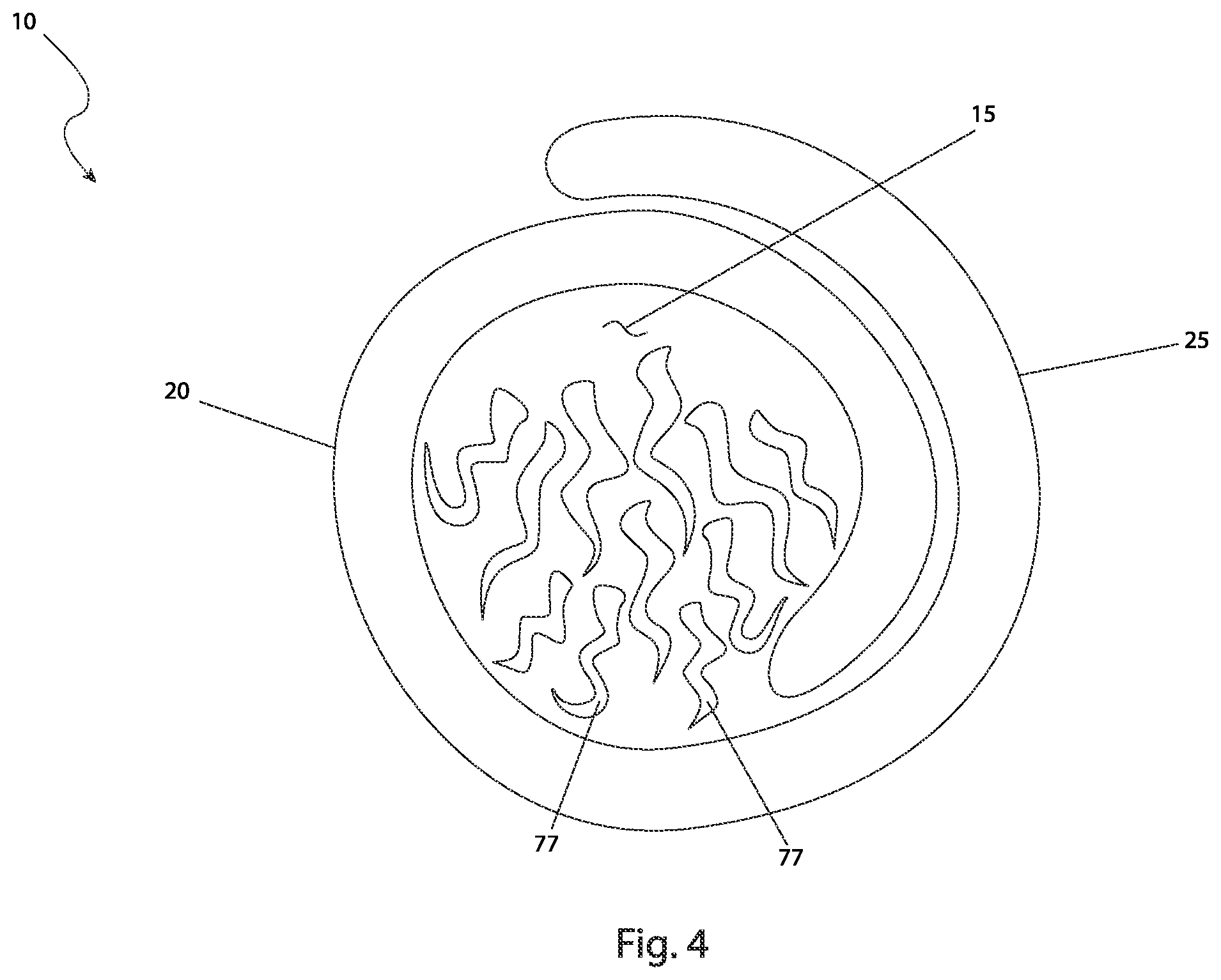 Patent US12426654 Figure 4 – Hair strand styling device