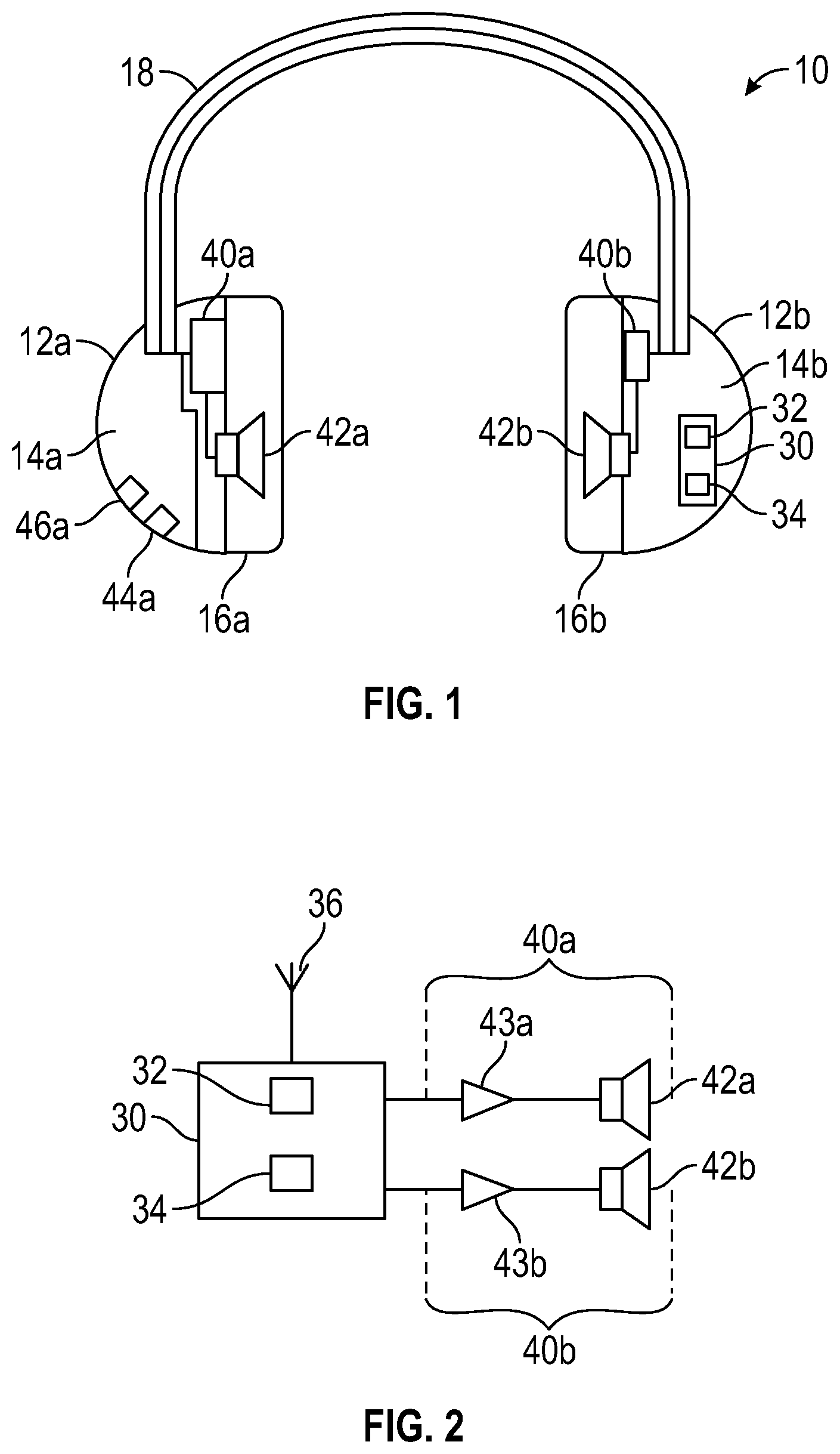 Patent US12426656 Figure 1 – Hearing protection device, collision warning system and method of retrofitting a hearing protection device with a detection unit