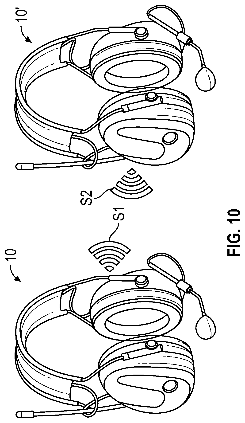 Patent US12426656 Figure 5 – Hearing protection device, collision warning system and method of retrofitting a hearing protection device with a detection unit