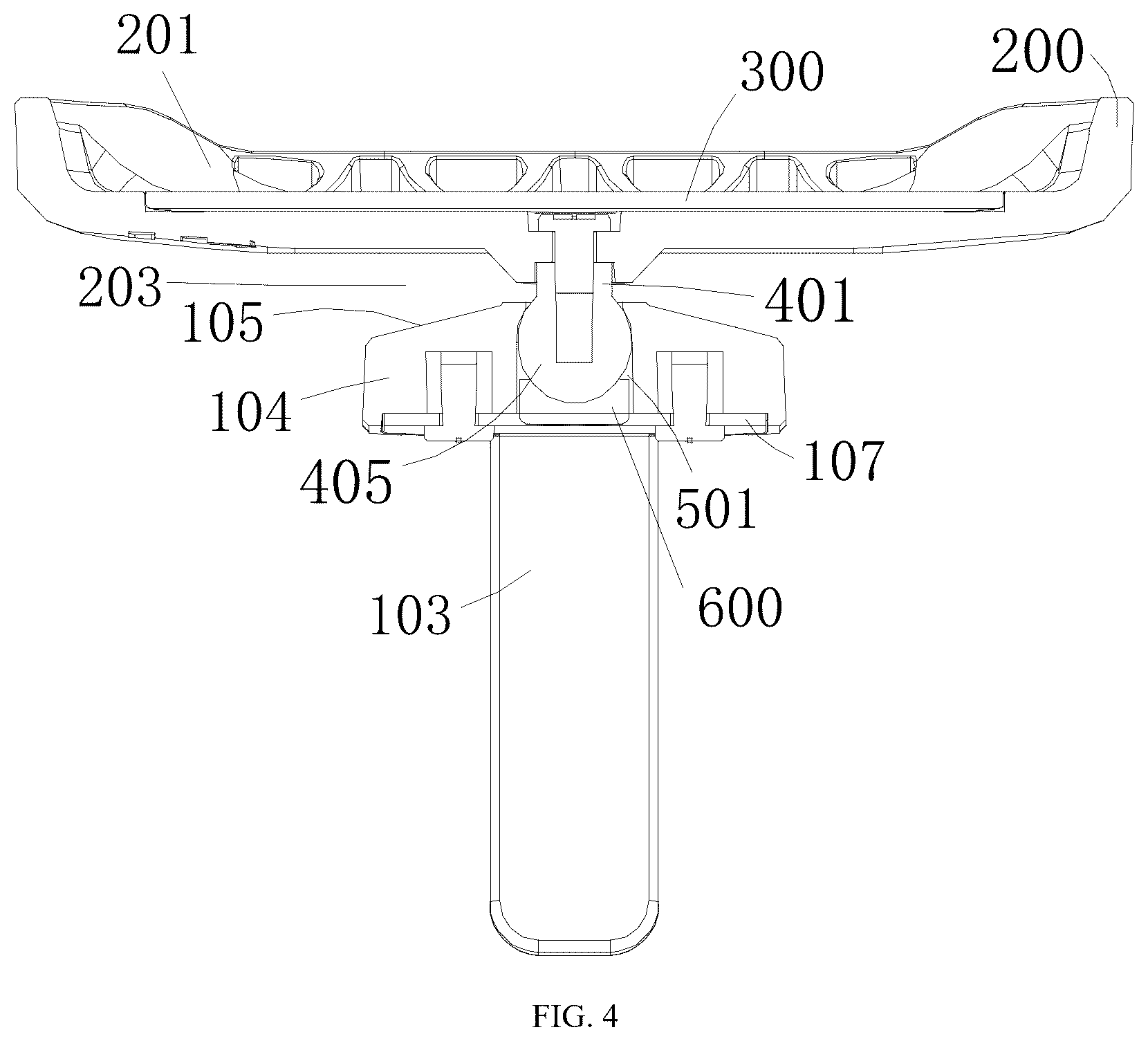 Patent US12426657 Figure 4 – Camera bracket