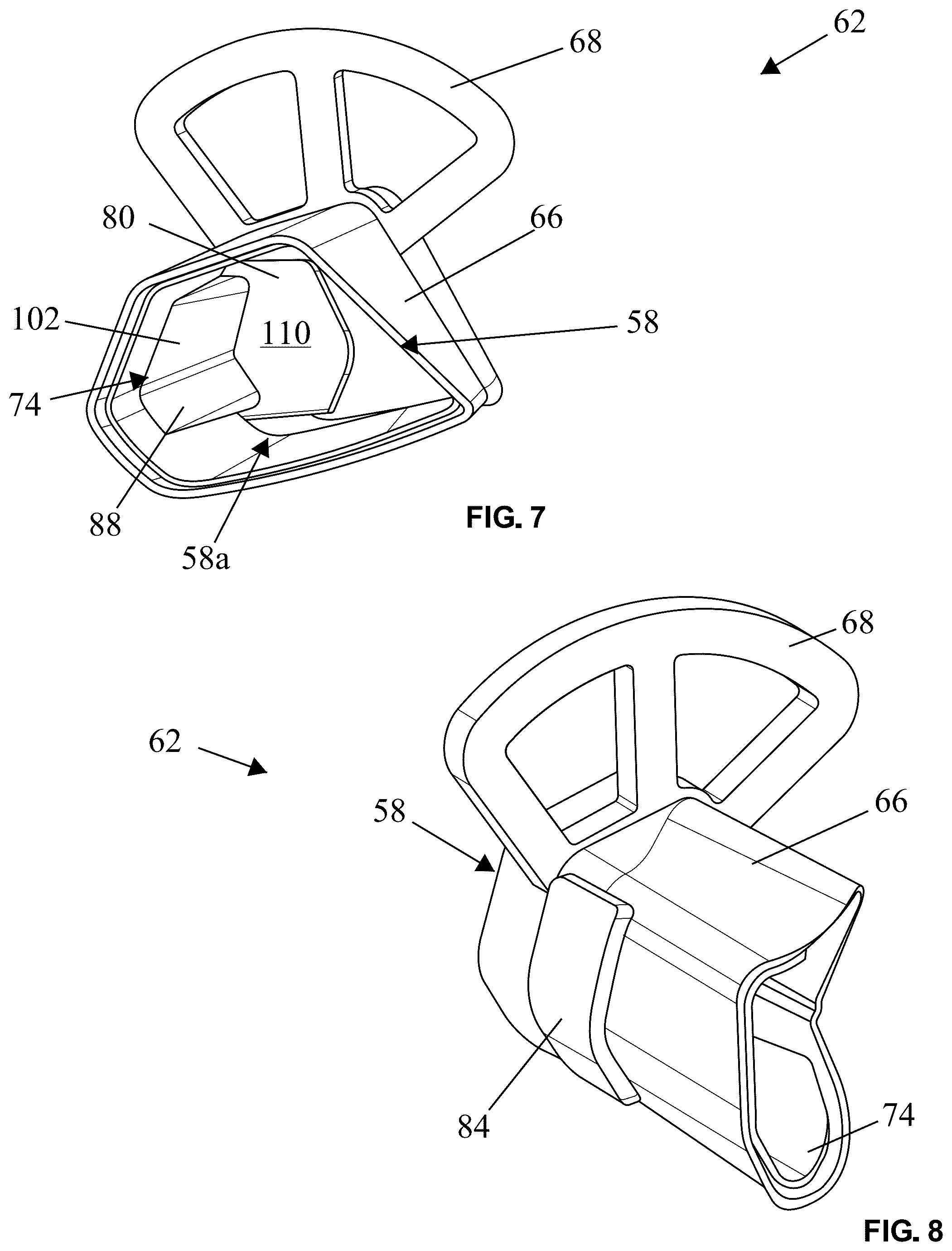 Patent US12426661 Figure 7 – Bicycle helmet with eyewear retention