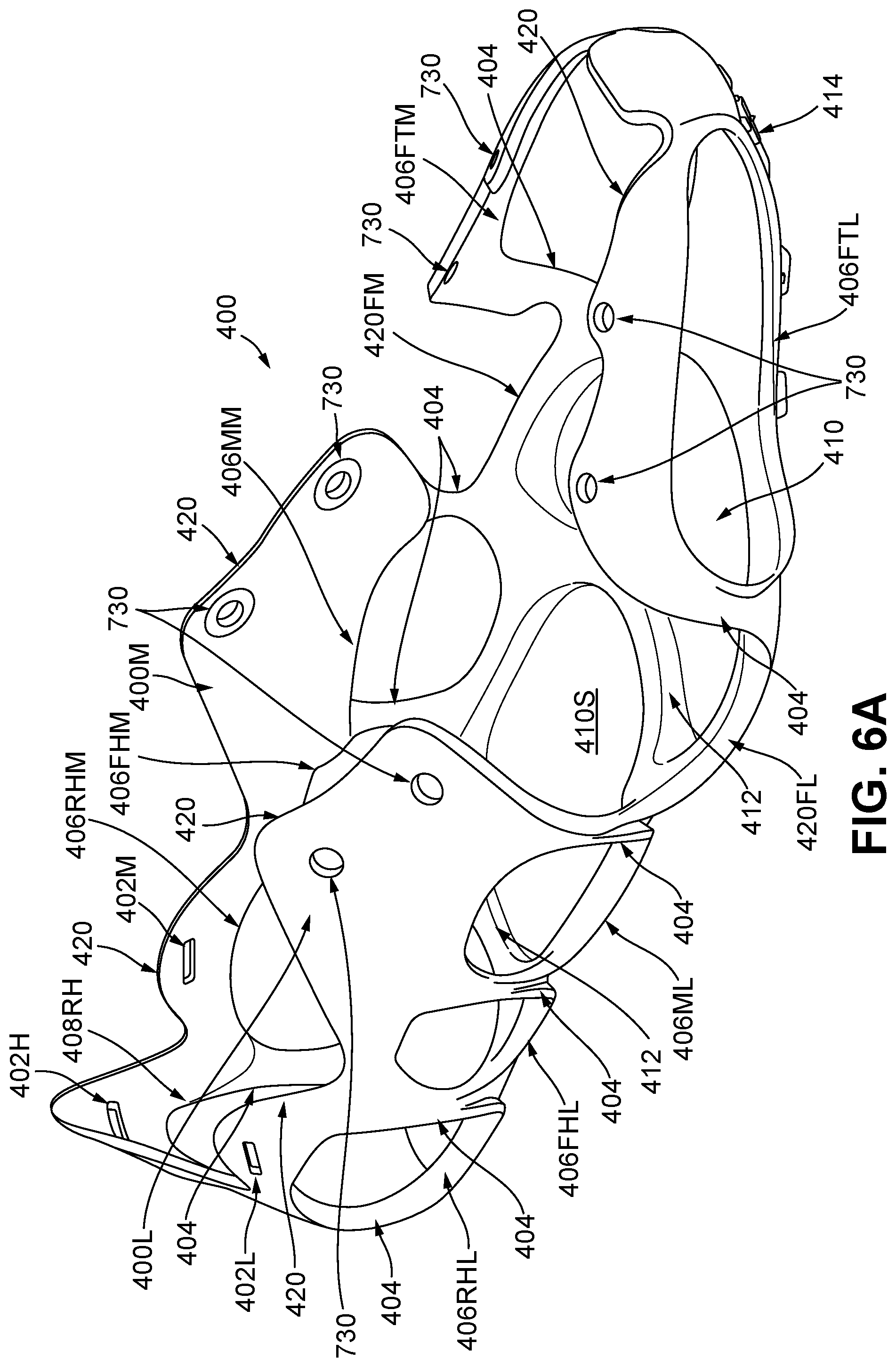 Patent US12426664 Figure 14 – Articles of footwear having modular, replaceable, and/or recyclable parts
