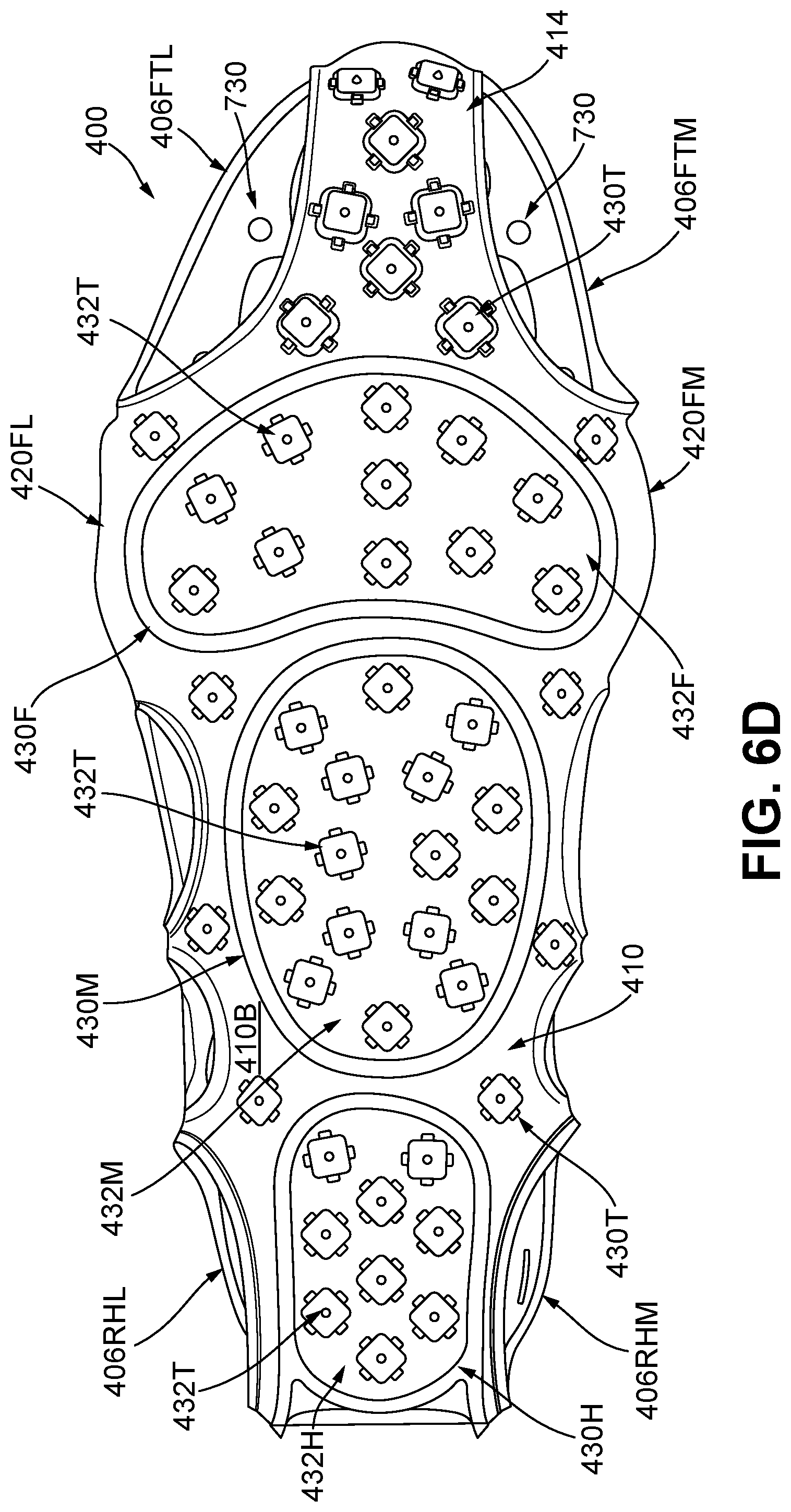 Patent US12426664 Figure 17 – Articles of footwear having modular, replaceable, and/or recyclable parts