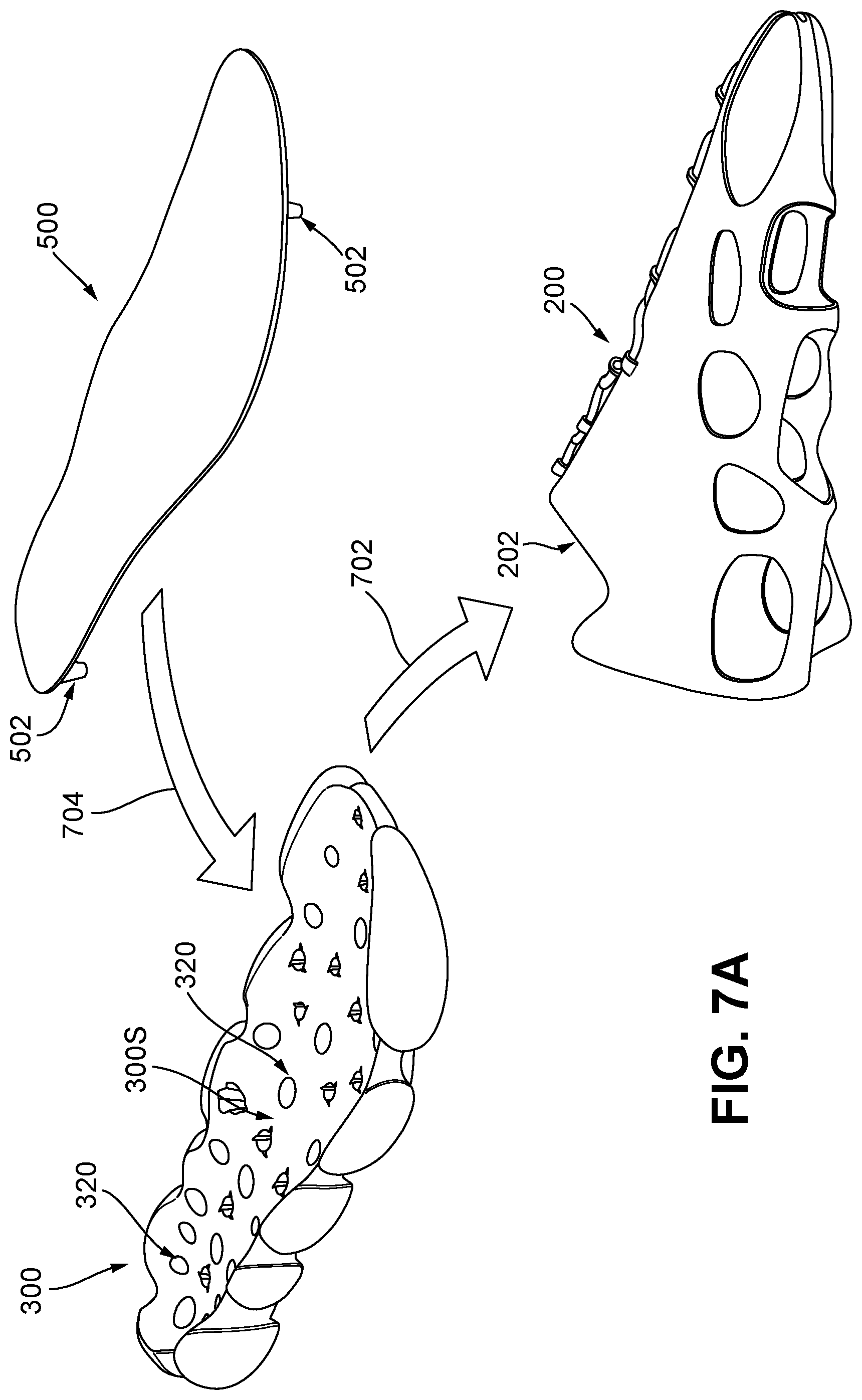 Patent US12426664 Figure 20 – Articles of footwear having modular, replaceable, and/or recyclable parts