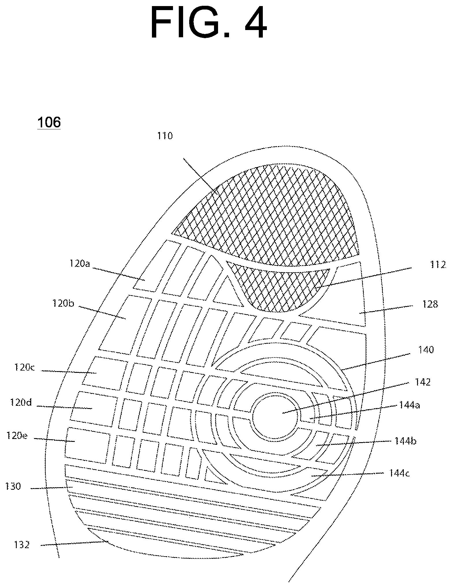 Patent US12426667 Figure 3 – Sole structure and footwear having sole structure