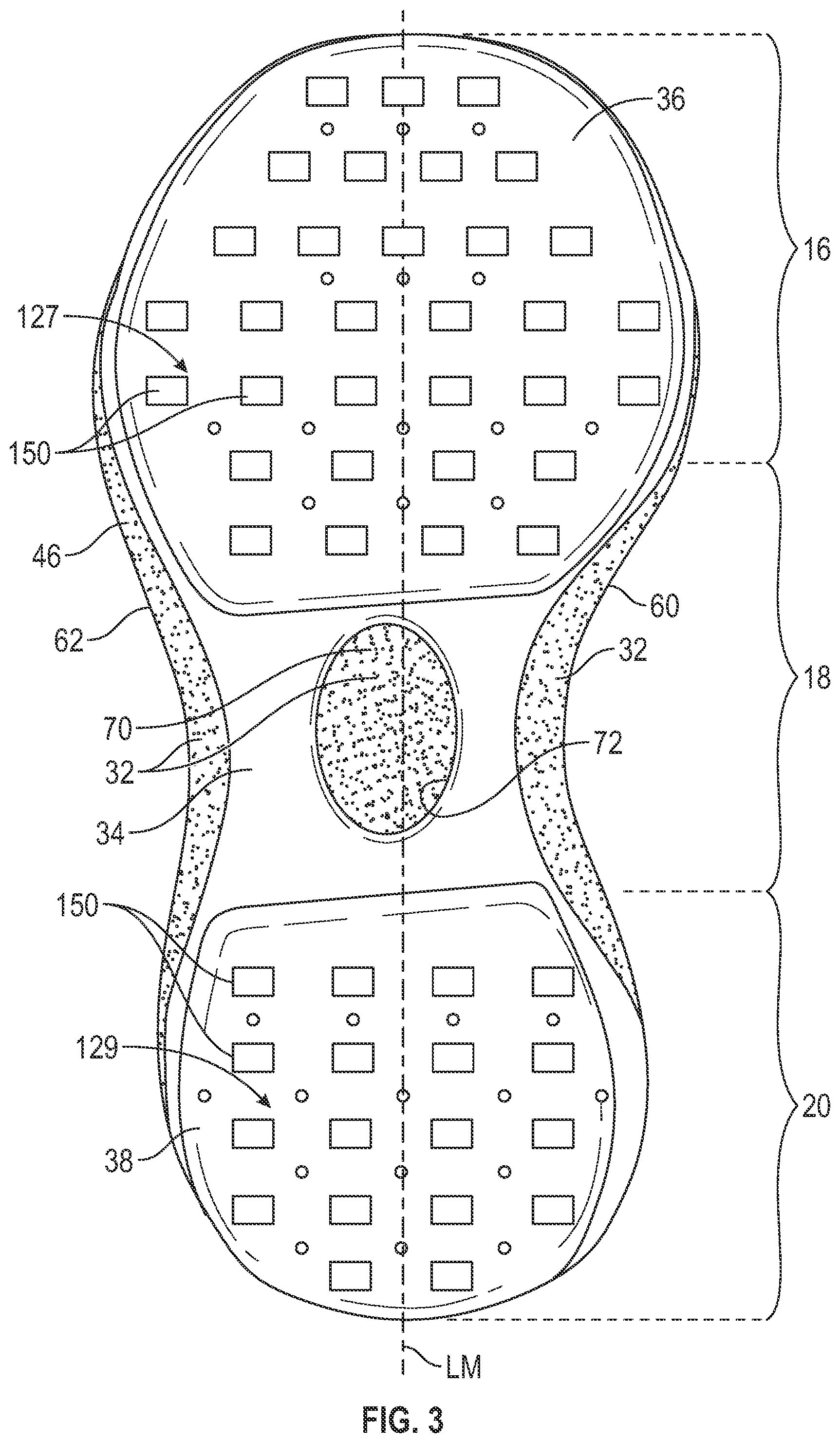 Patent US12426669 Figure 2 – Article of footwear having a sole structure with a plate for stability