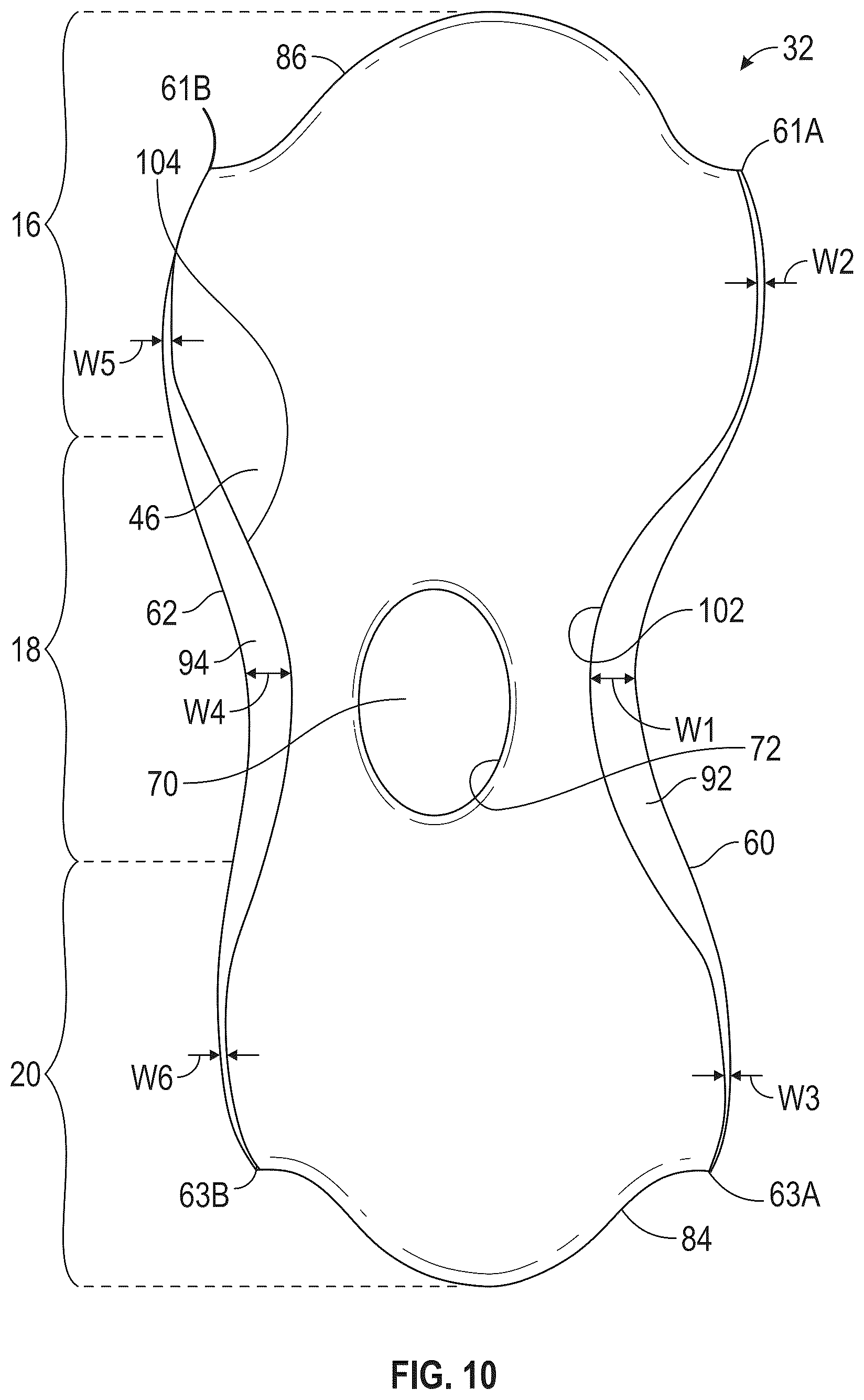 Patent US12426669 Figure 7 – Article of footwear having a sole structure with a plate for stability