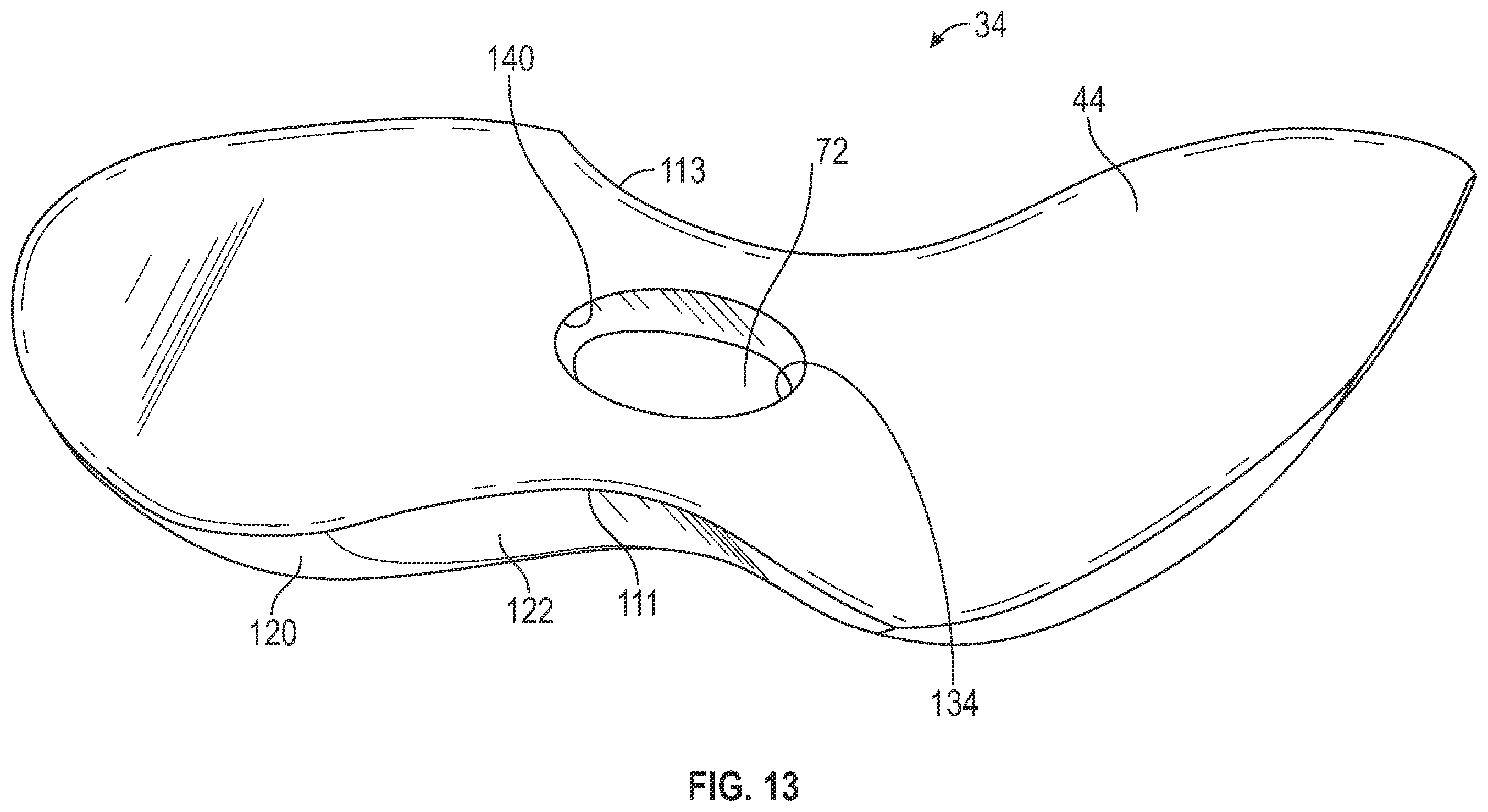 Patent US12426669 Figure 9 – Article of footwear having a sole structure with a plate for stability