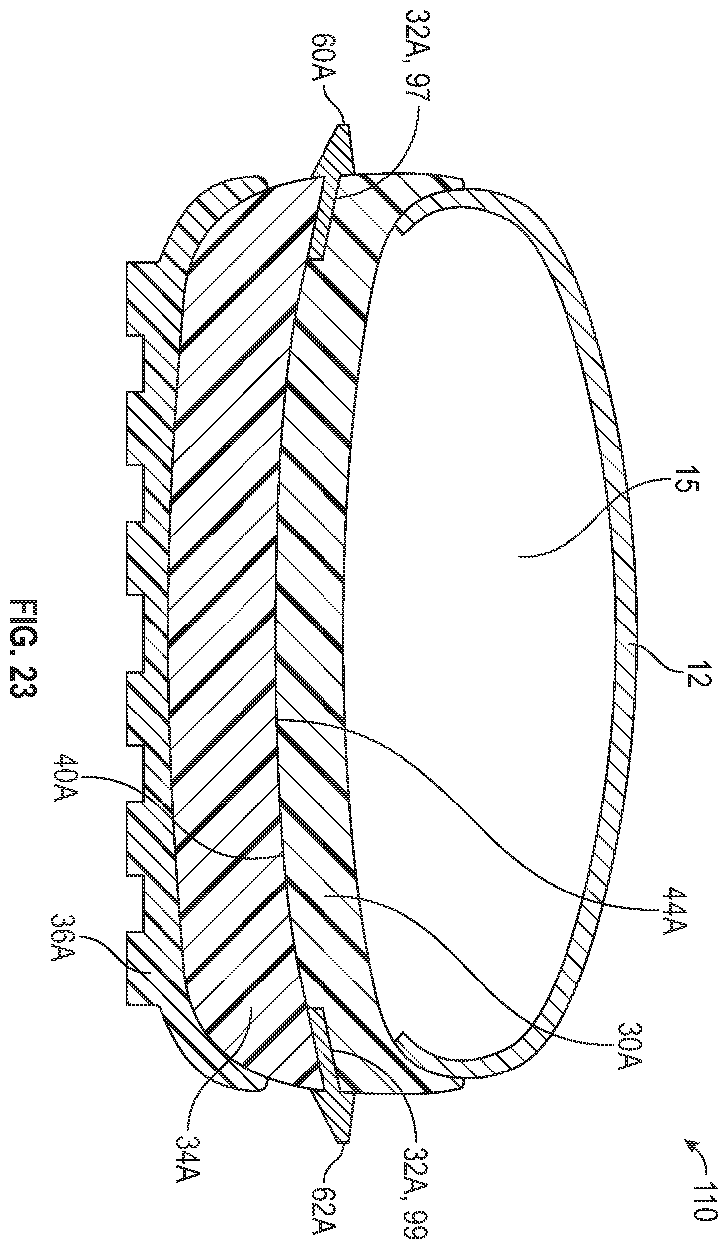 Patent US12426669 Figure 16 – Article of footwear having a sole structure with a plate for stability