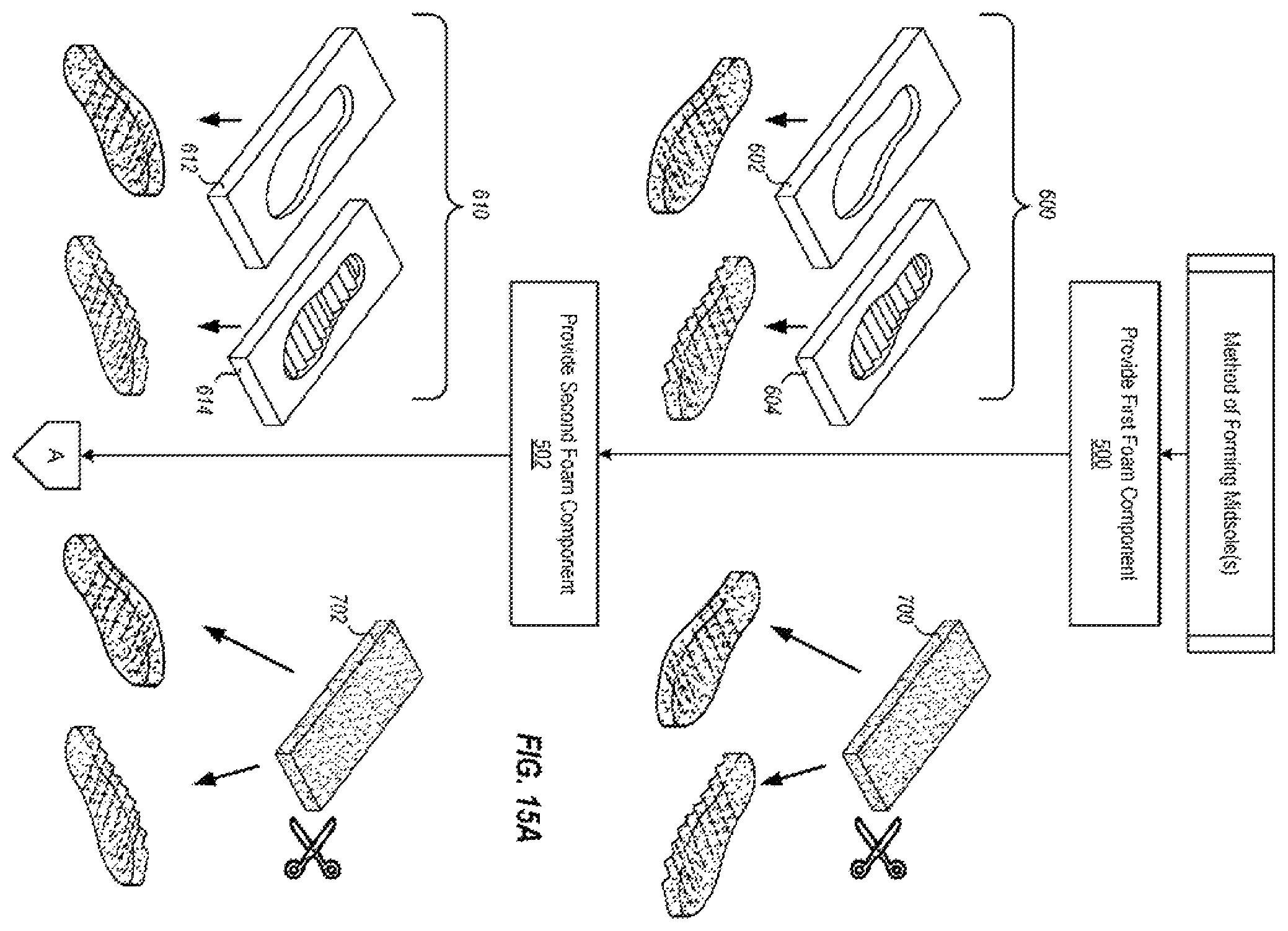 Patent US12426670 Figure 15 – Midsole structure of an article of footwear including mesh
