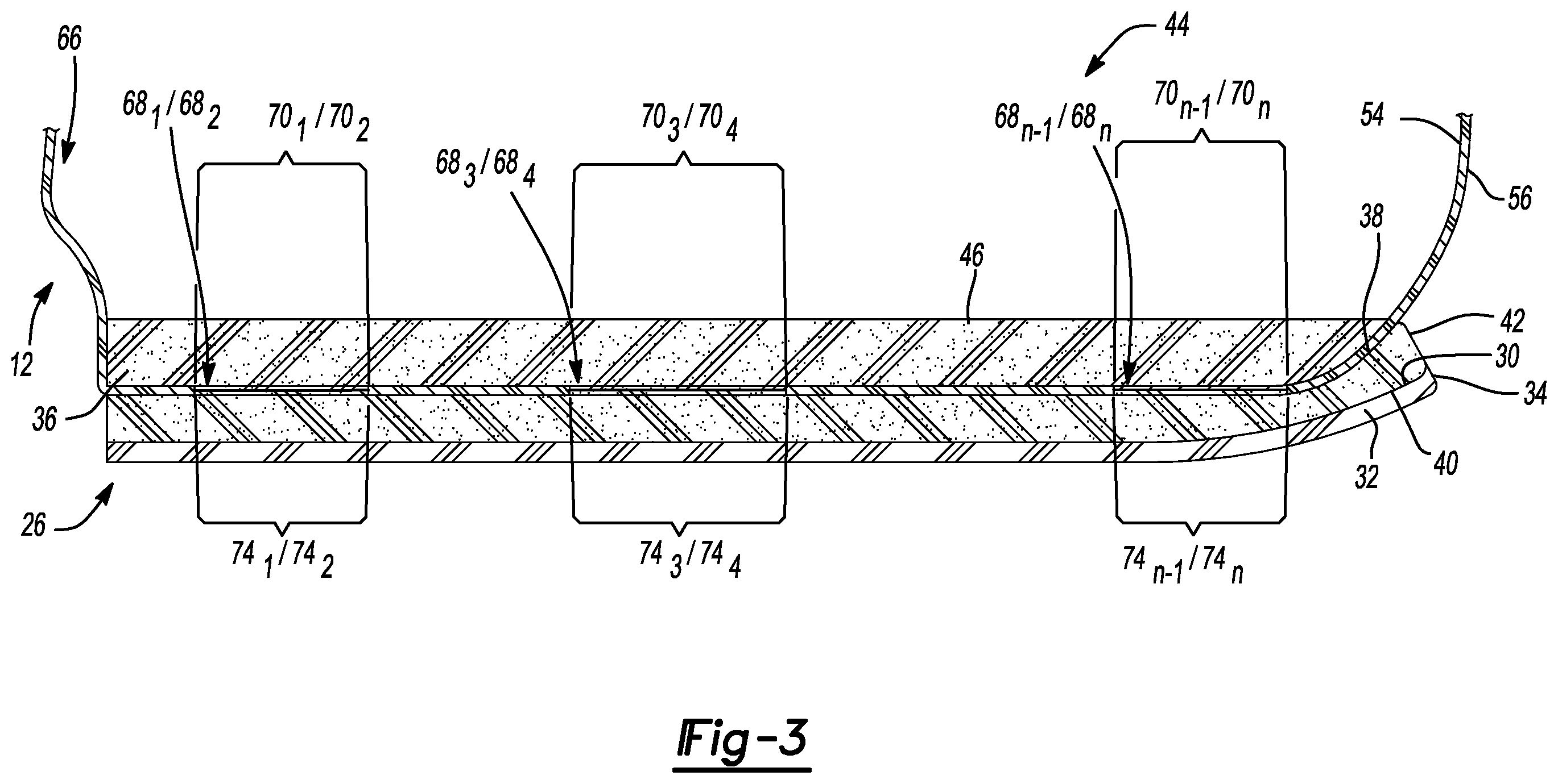 Patent US12426671 Figure 3 – Sole structure of an article of footwear and related methods