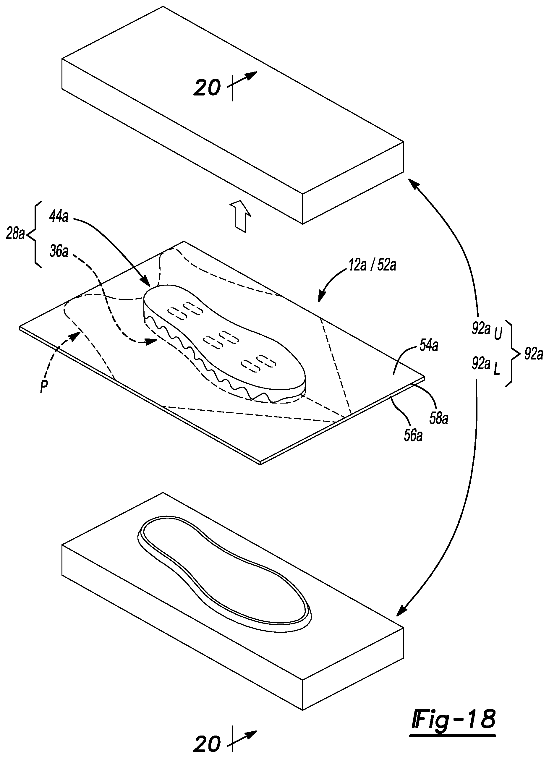 Patent US12426671 Figure 17 – Sole structure of an article of footwear and related methods