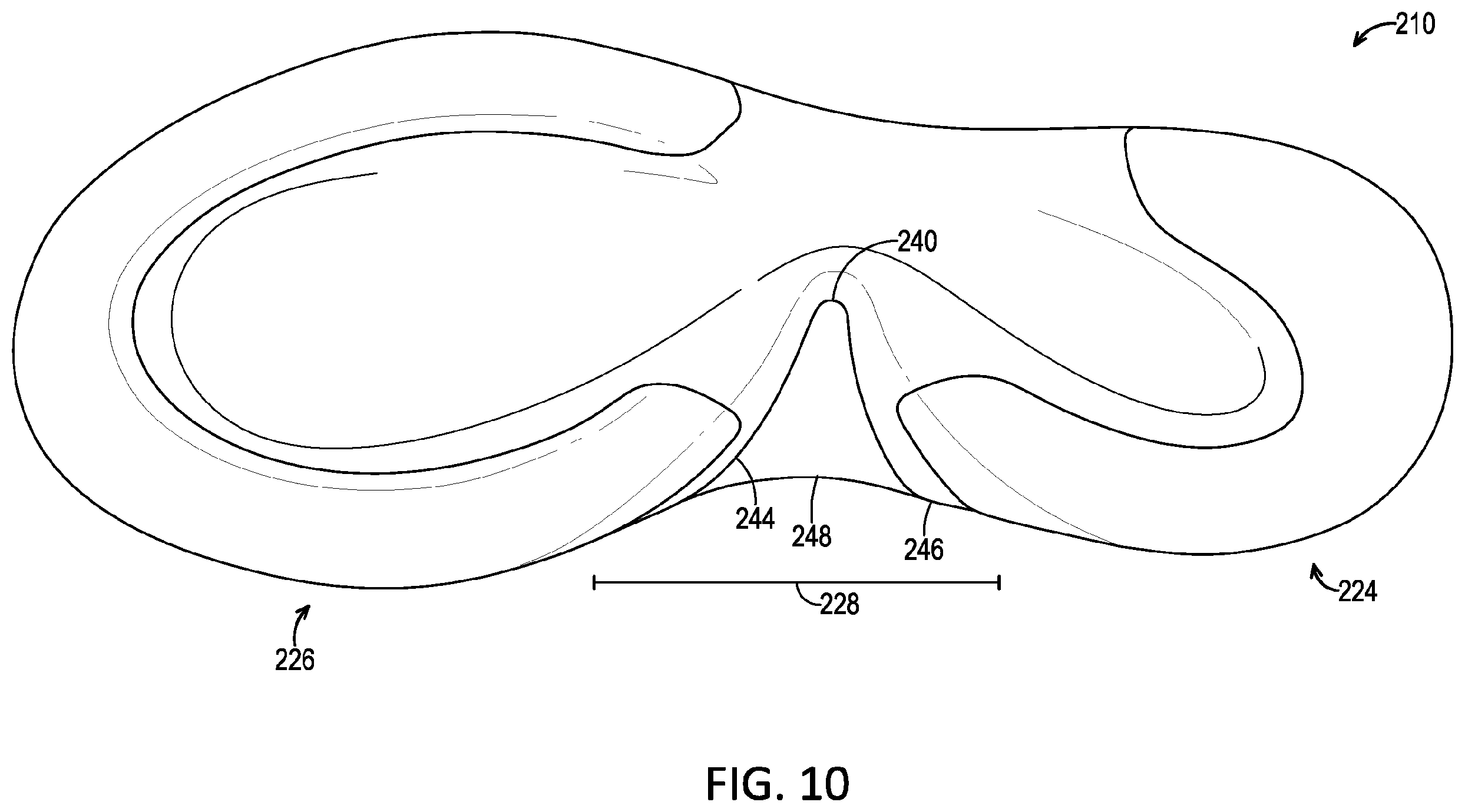 Patent US12426672 Figure 10 – Segmented sole for footwear