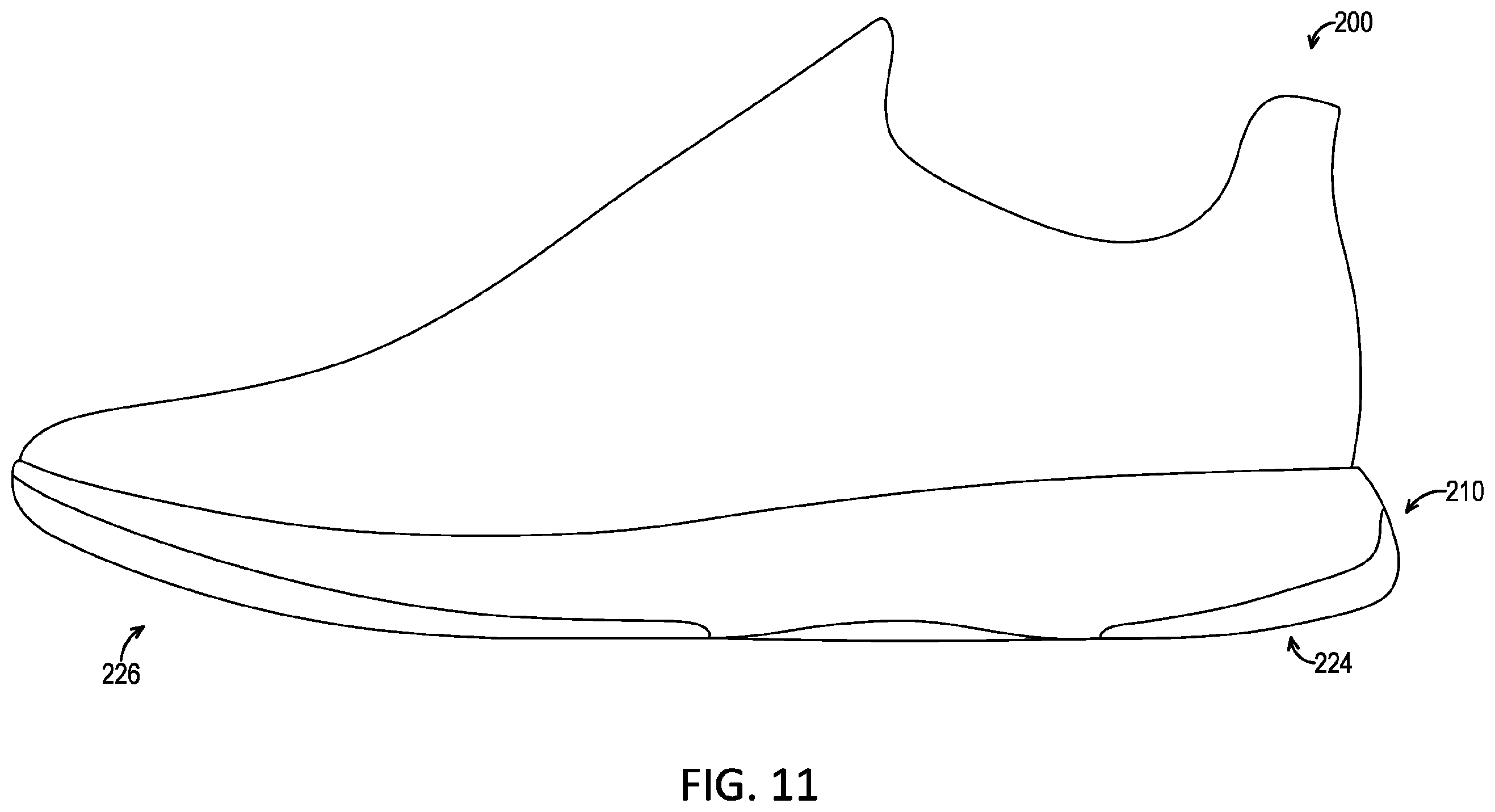 Patent US12426672 Figure 11 – Segmented sole for footwear