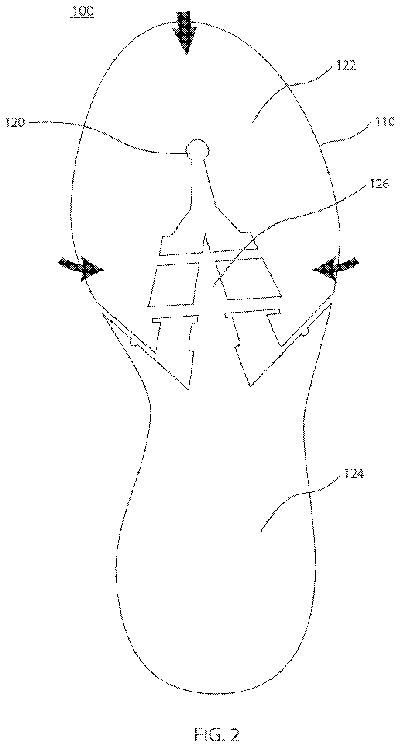 Patent US12426673 Figure 2 – Adjustable footwear having sole structure with interdependent parts