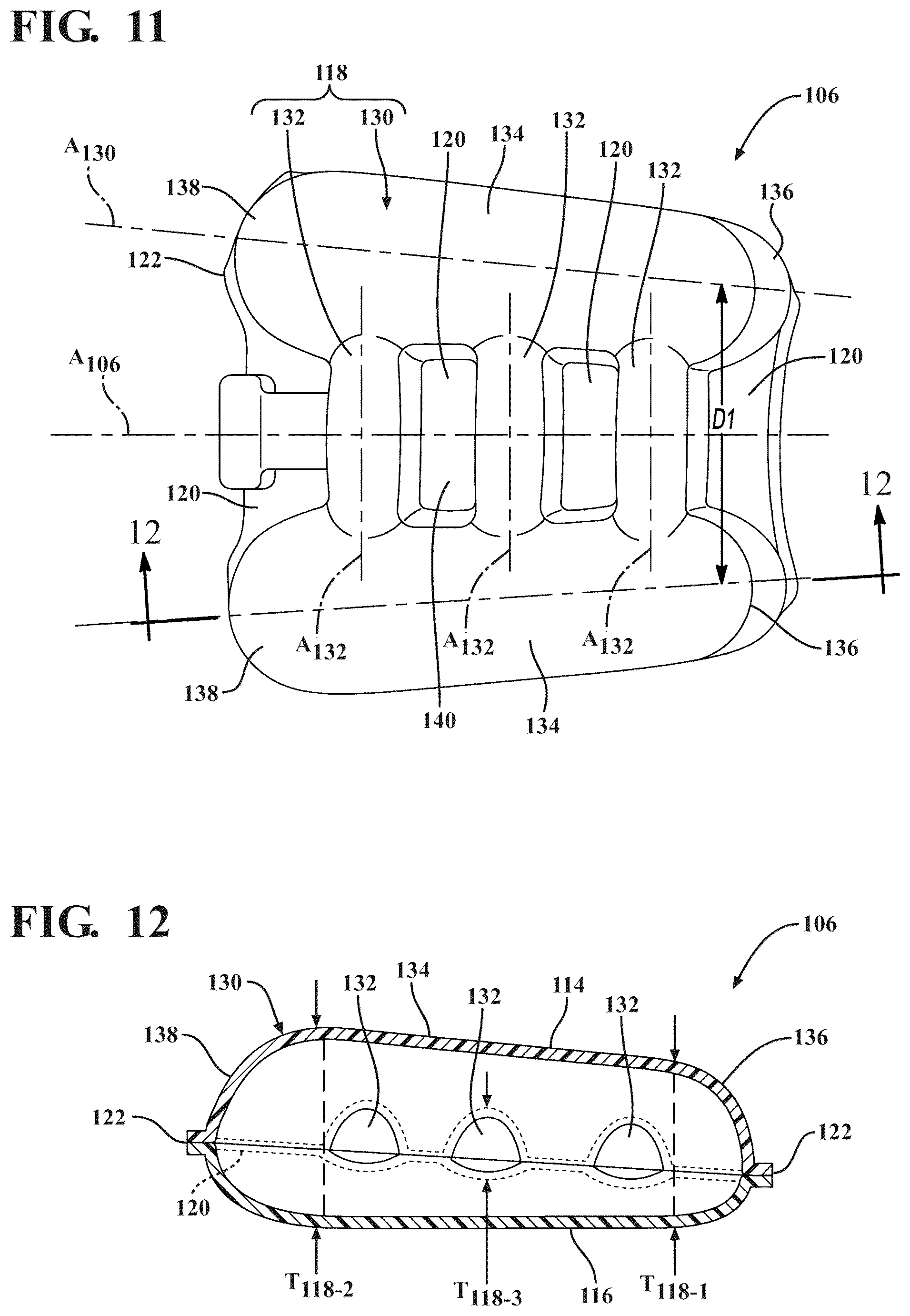 Patent US12426677 Figure 11 – Sole structure for article of footwear
