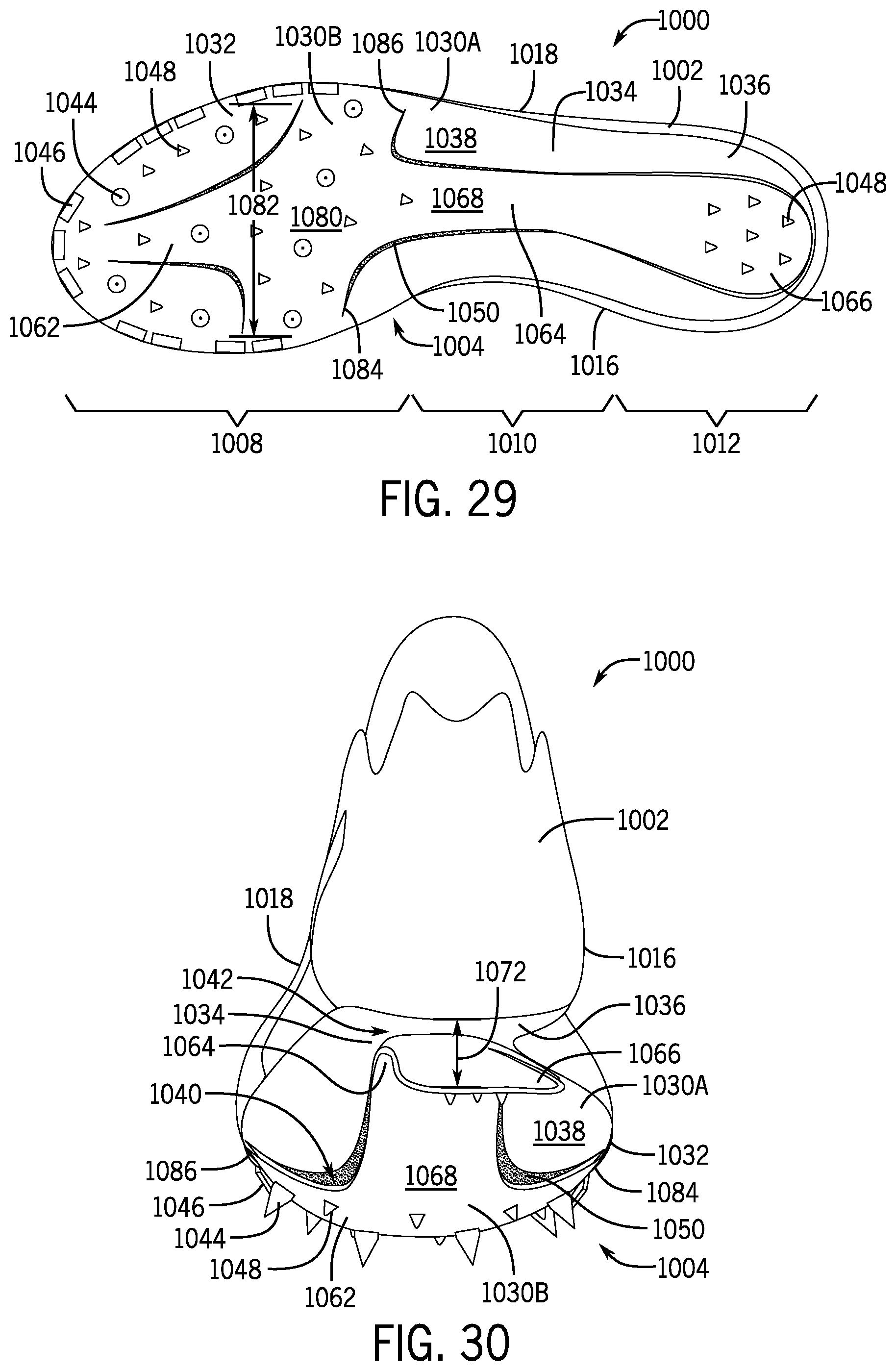 Patent US12426678 Figure 20 – Article of footwear having a sole plate