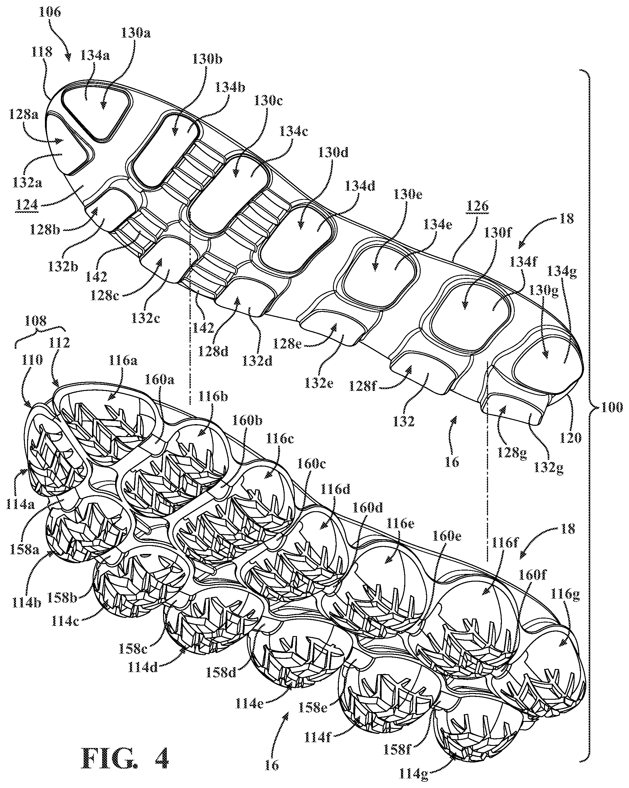 Patent US12426680 Figure 5 – Sole structure for article of footwear