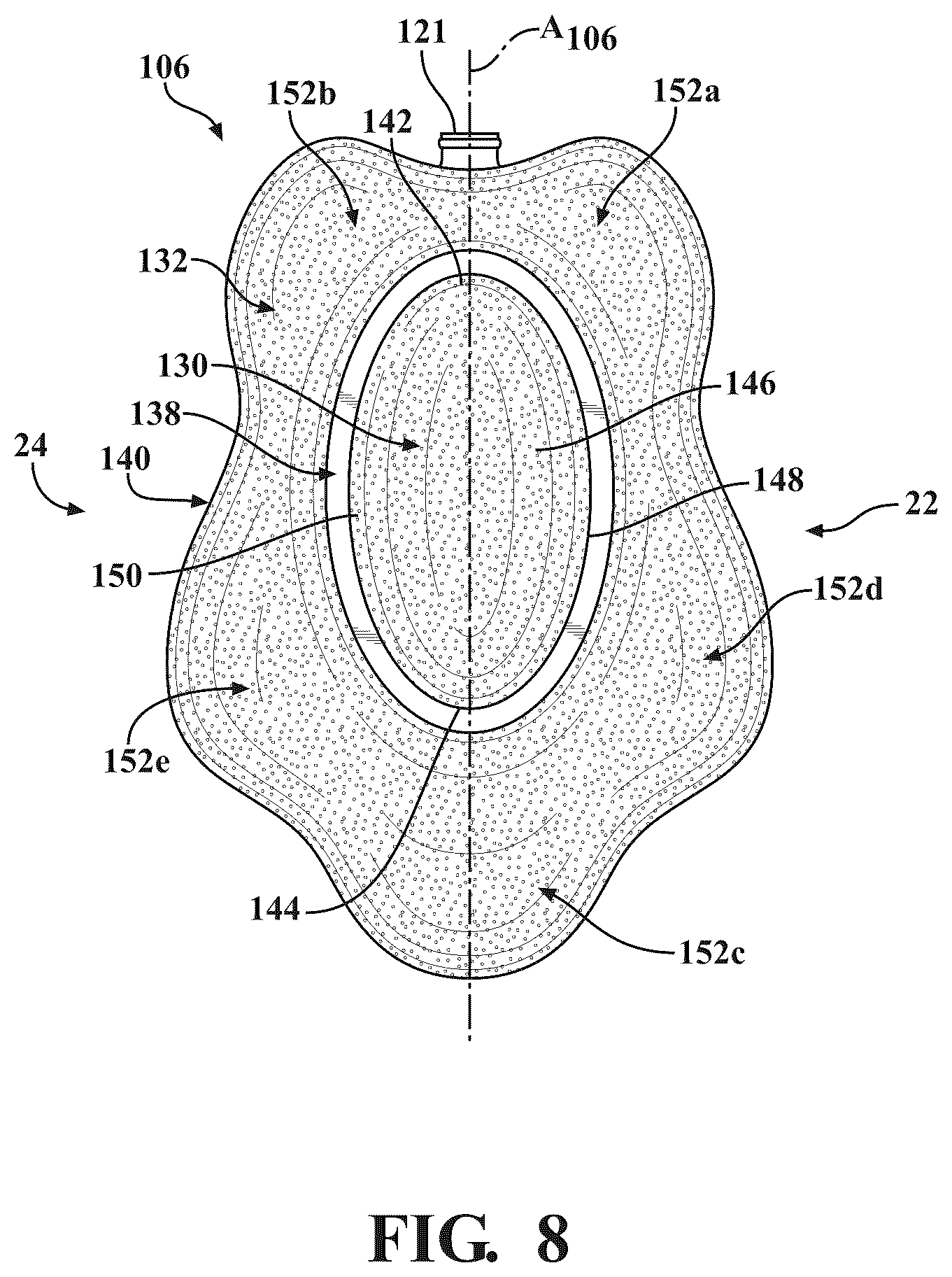Patent US12426682 Figure 7 – Sole structure for article of footwear