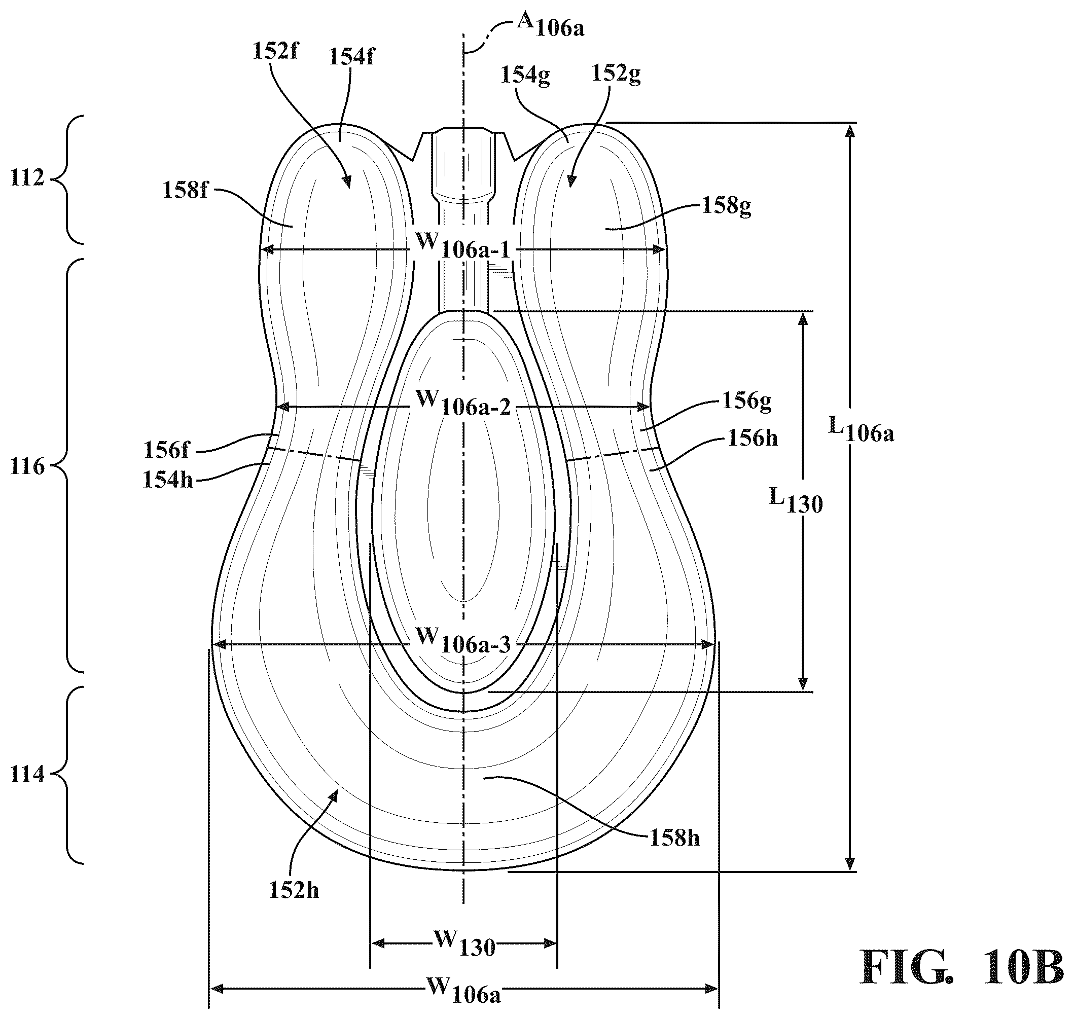 Patent US12426682 Figure 10 – Sole structure for article of footwear