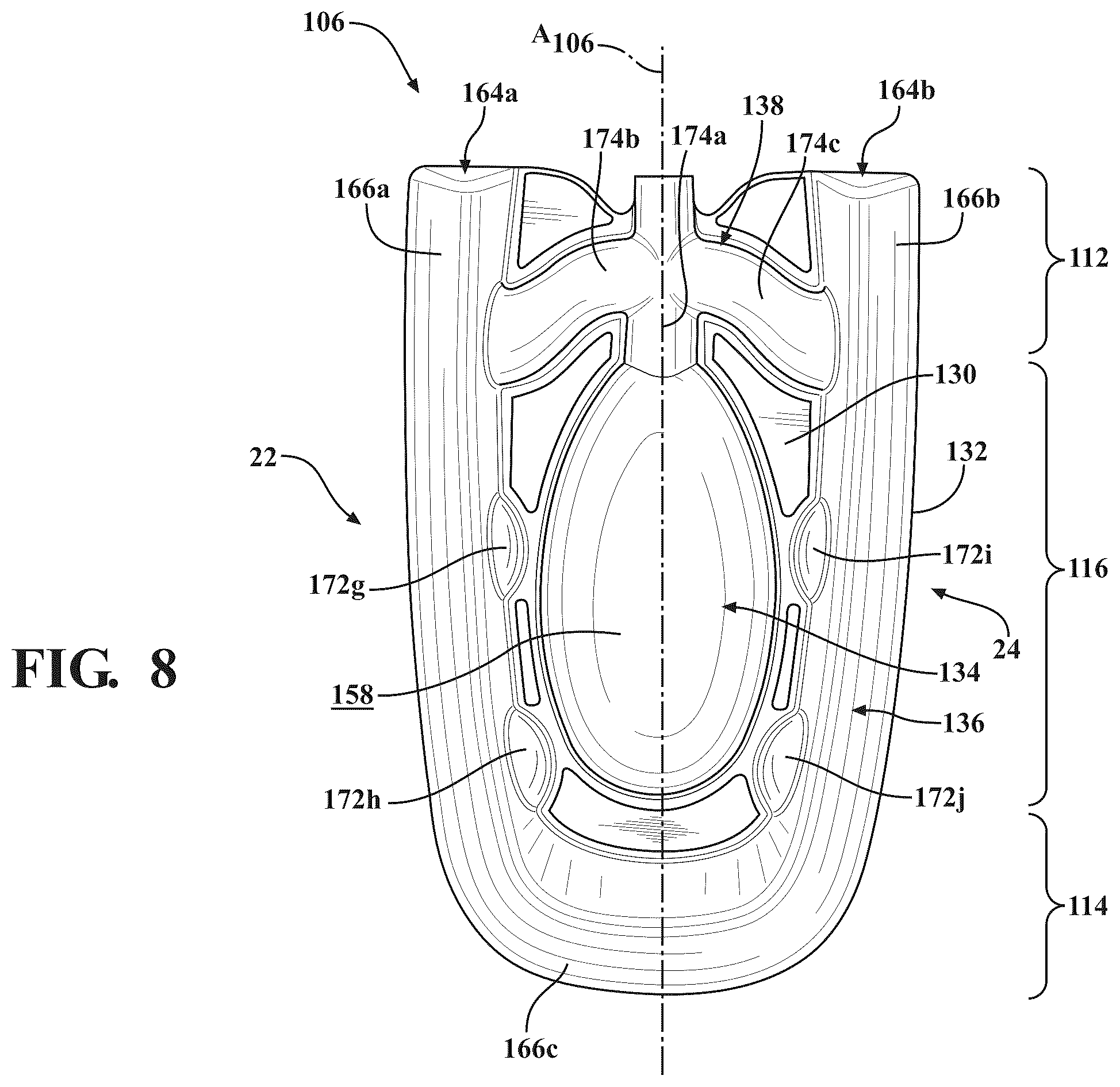 Patent US12426683 Figure 7 – Sole structure for article of footwear
