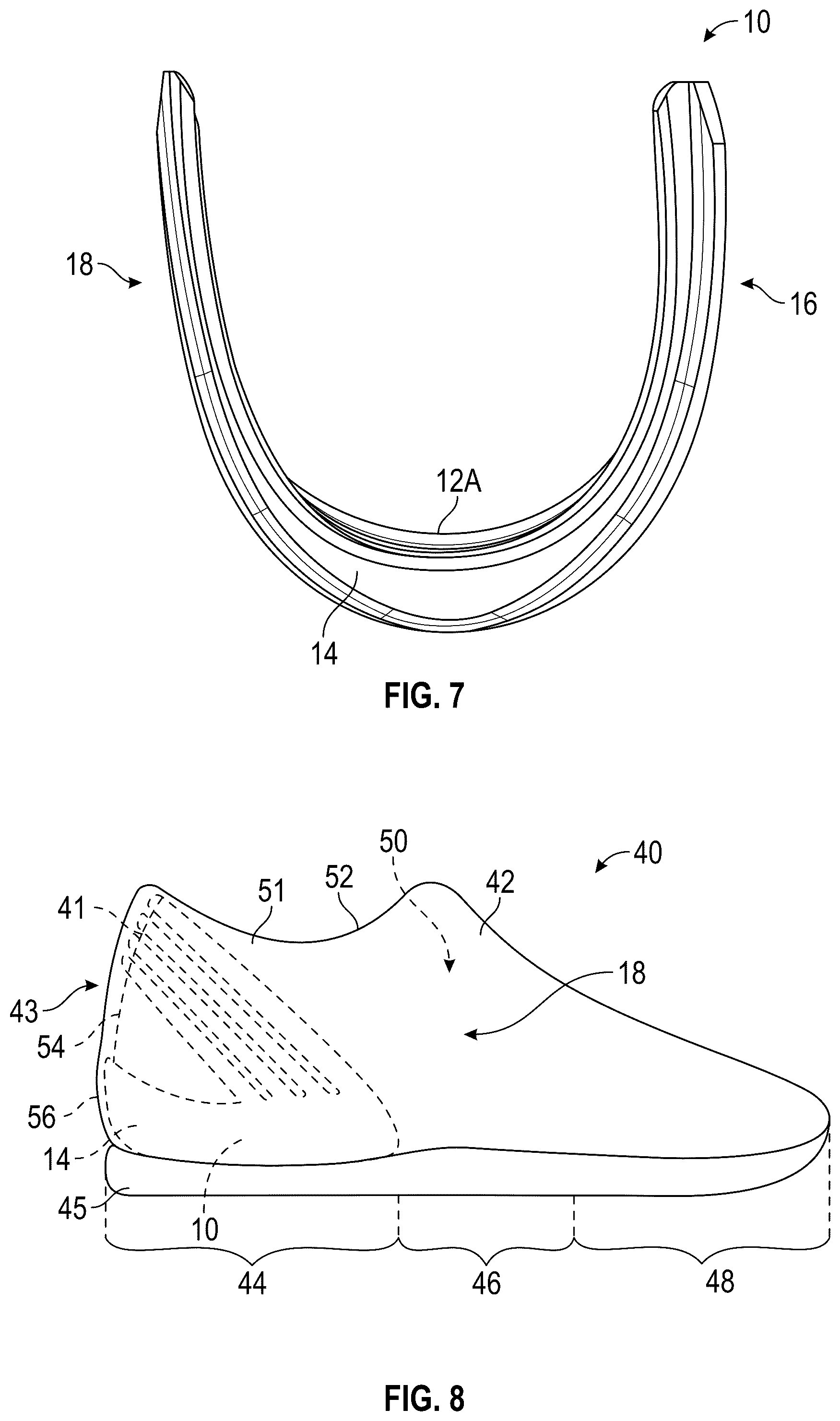 Patent US12426685 Figure 5 – Footwear heel support device