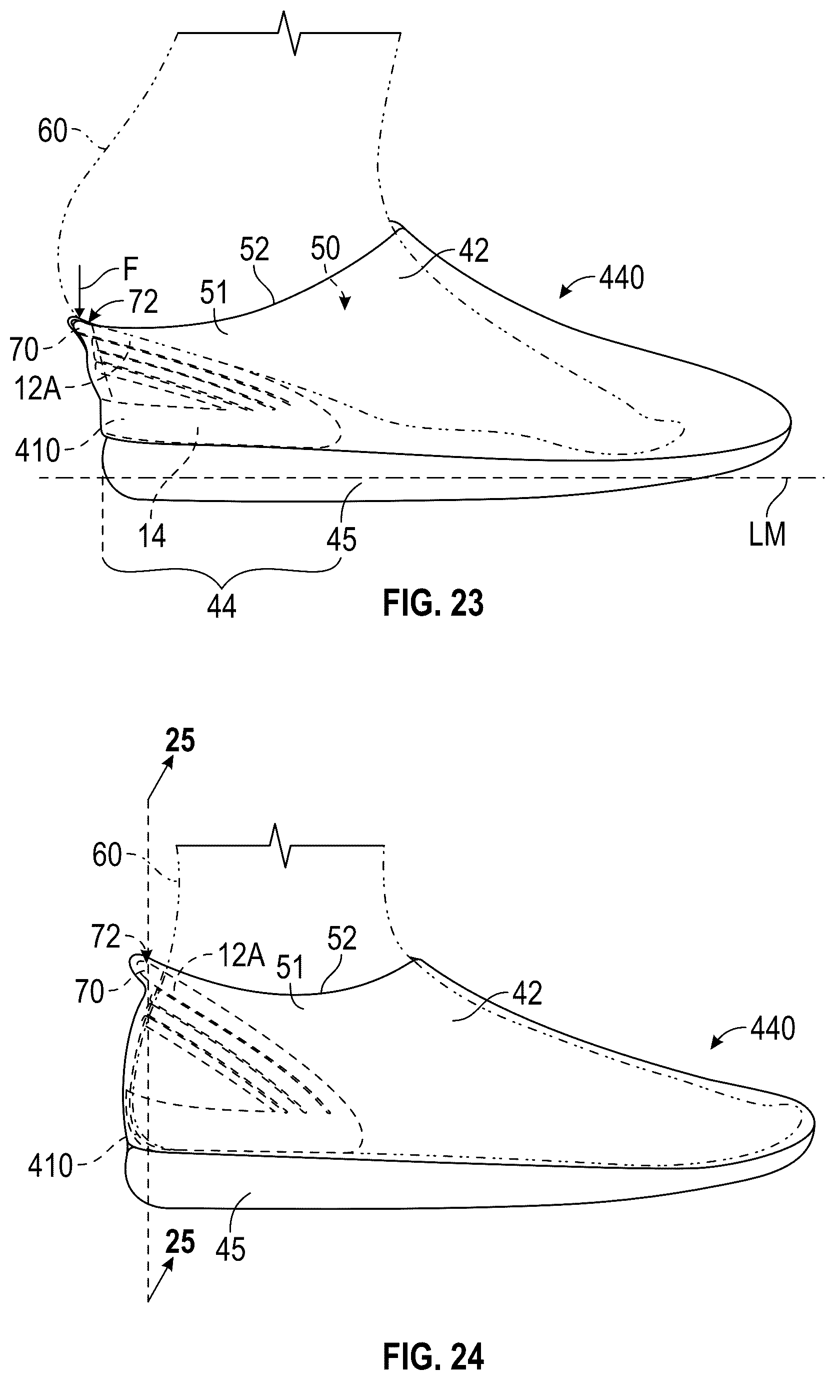 Patent US12426685 Figure 13 – Footwear heel support device