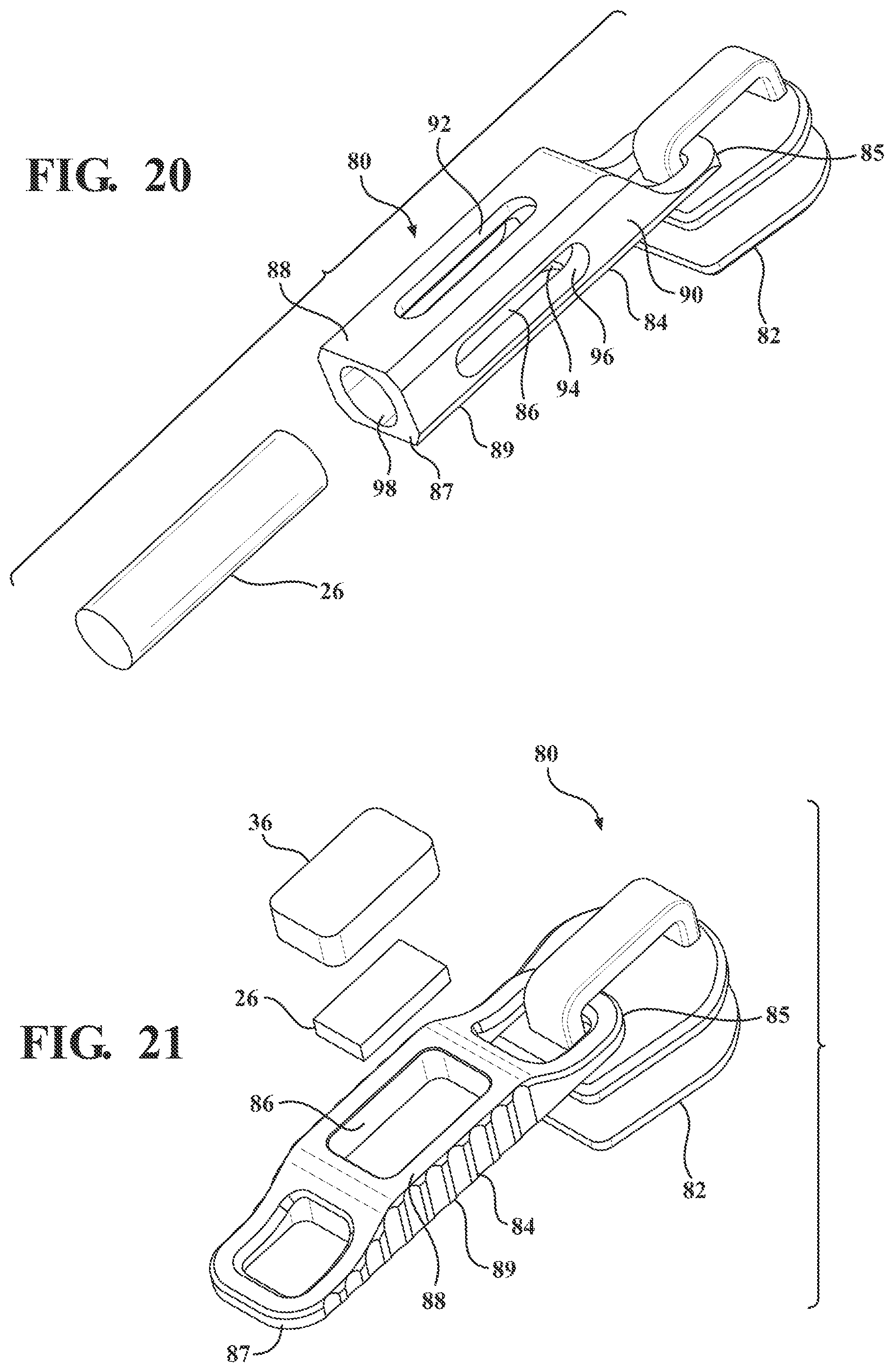 Patent US12426687 Figure 14 – Cord lock, webbing clip, webbing hardware or zipper pull including tritium