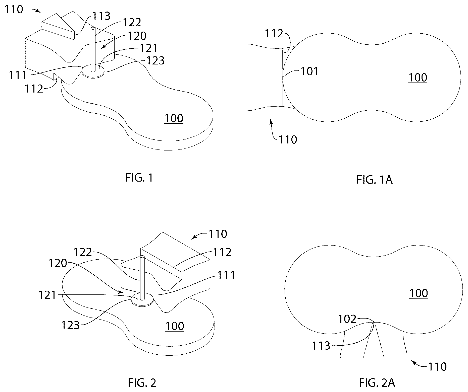 Patent US12426689 Figure 1 – Toolkit and method for embedding flat padded earring posts into polymer clay jewelry