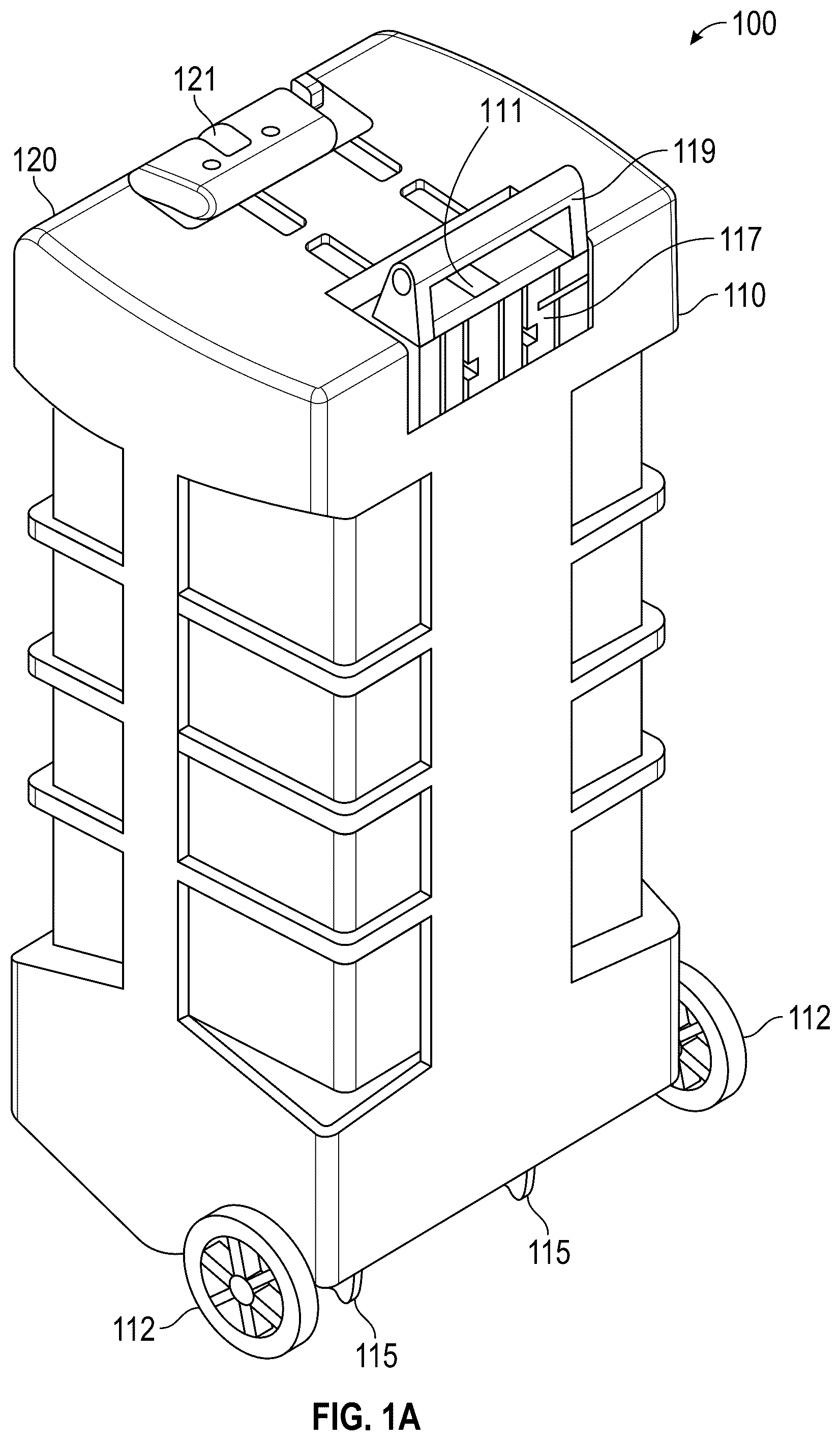 Patent US12426690 Figure 1 – Collapsible travel bags and cases