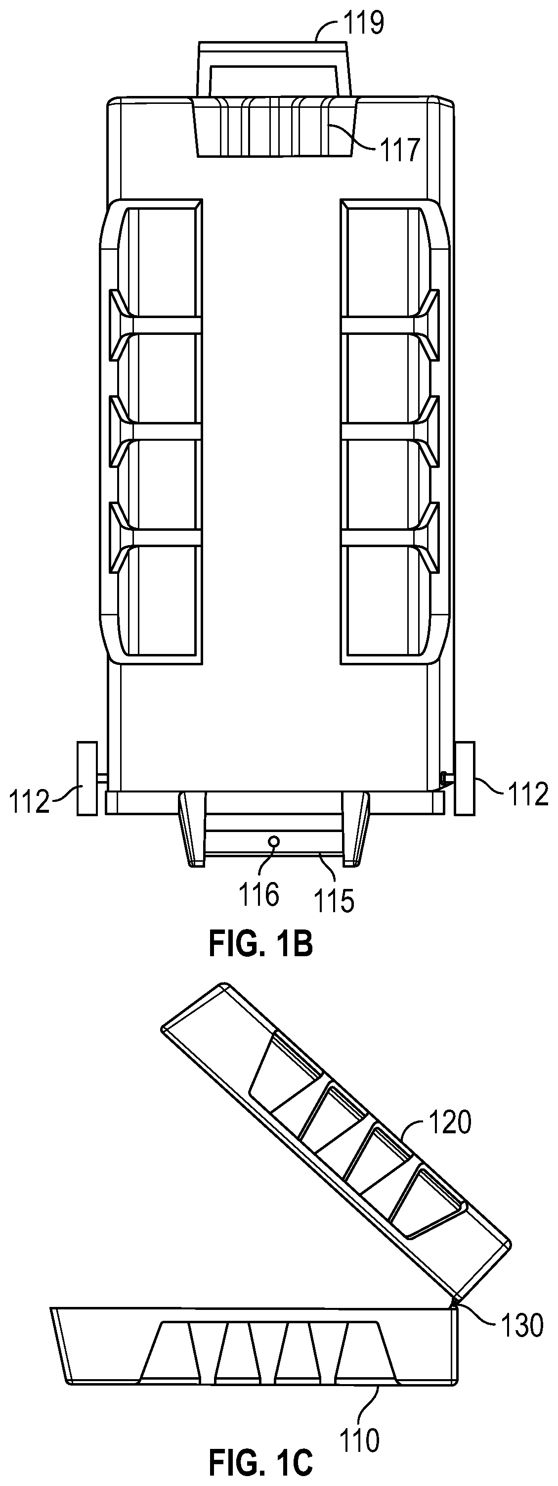 Patent US12426690 Figure 2 – Collapsible travel bags and cases