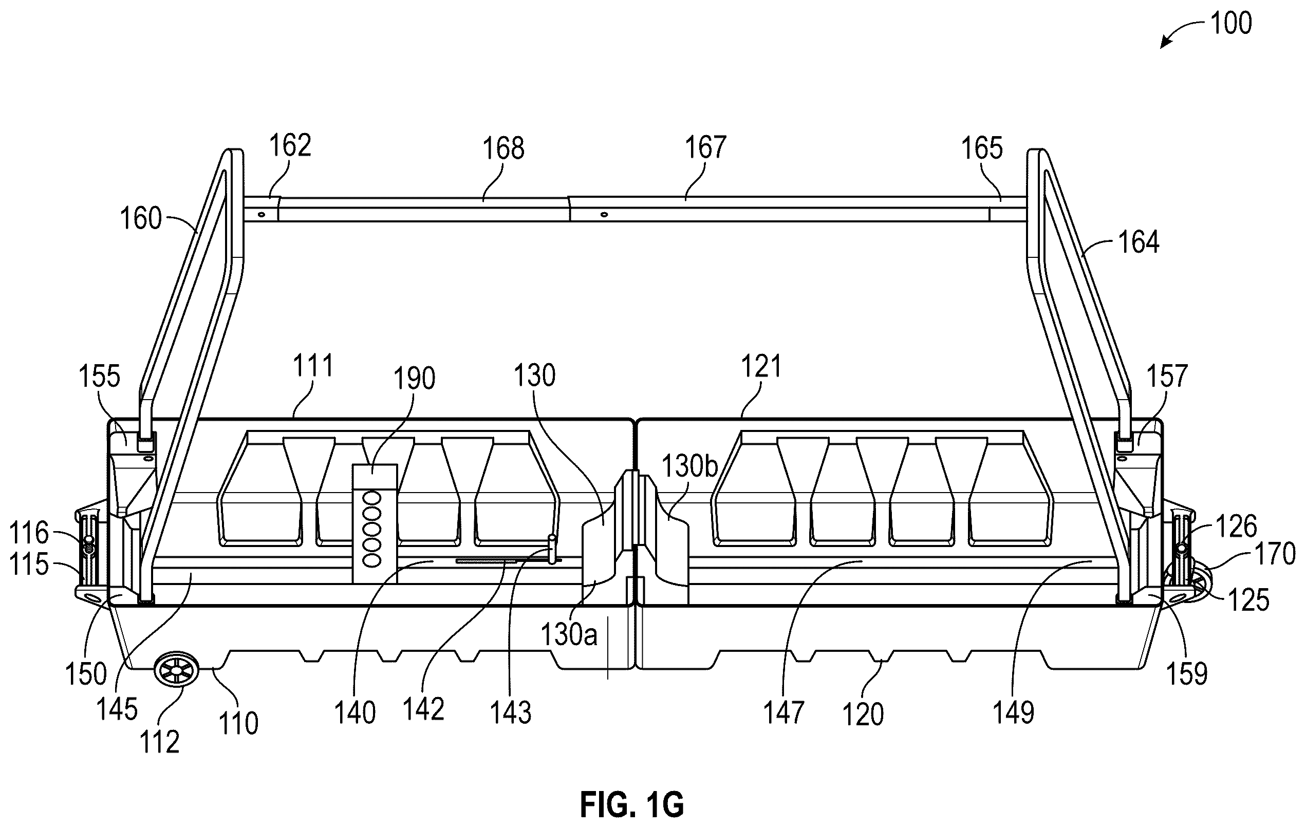 Patent US12426690 Figure 5 – Collapsible travel bags and cases