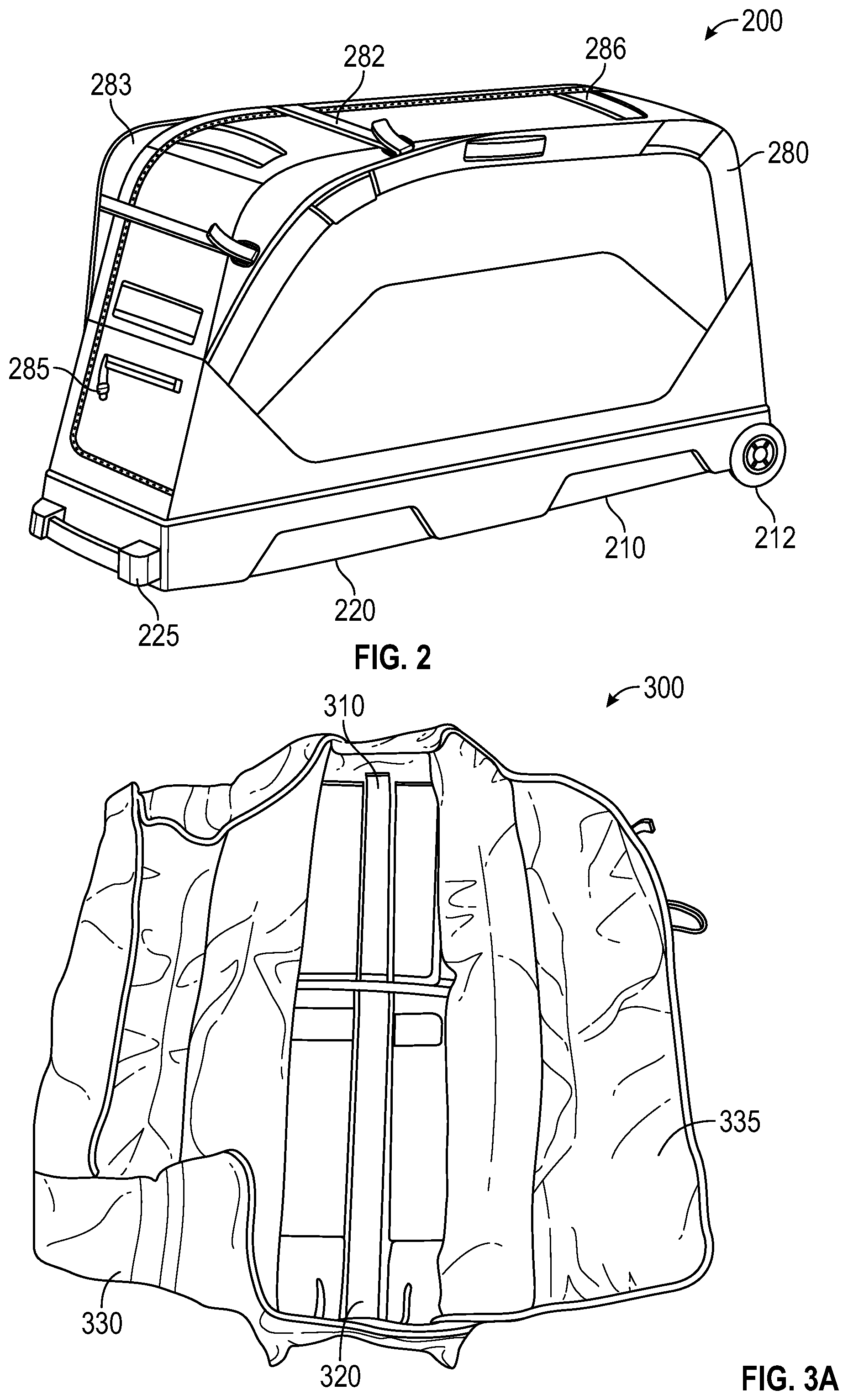 Patent US12426690 Figure 8 – Collapsible travel bags and cases