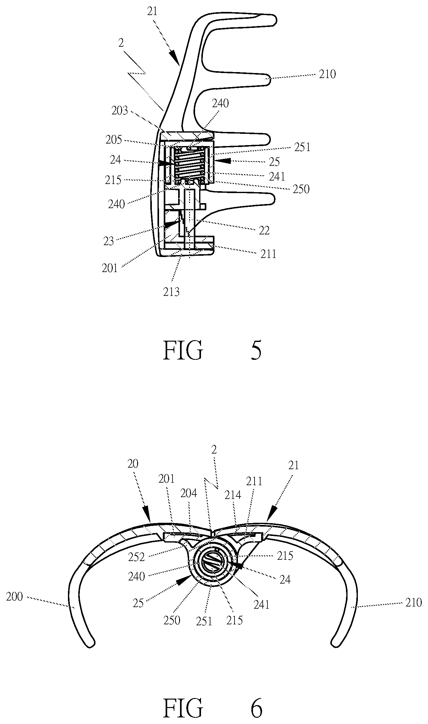 Patent US12426692 Figure 4 – Clamp with elastic opening function
