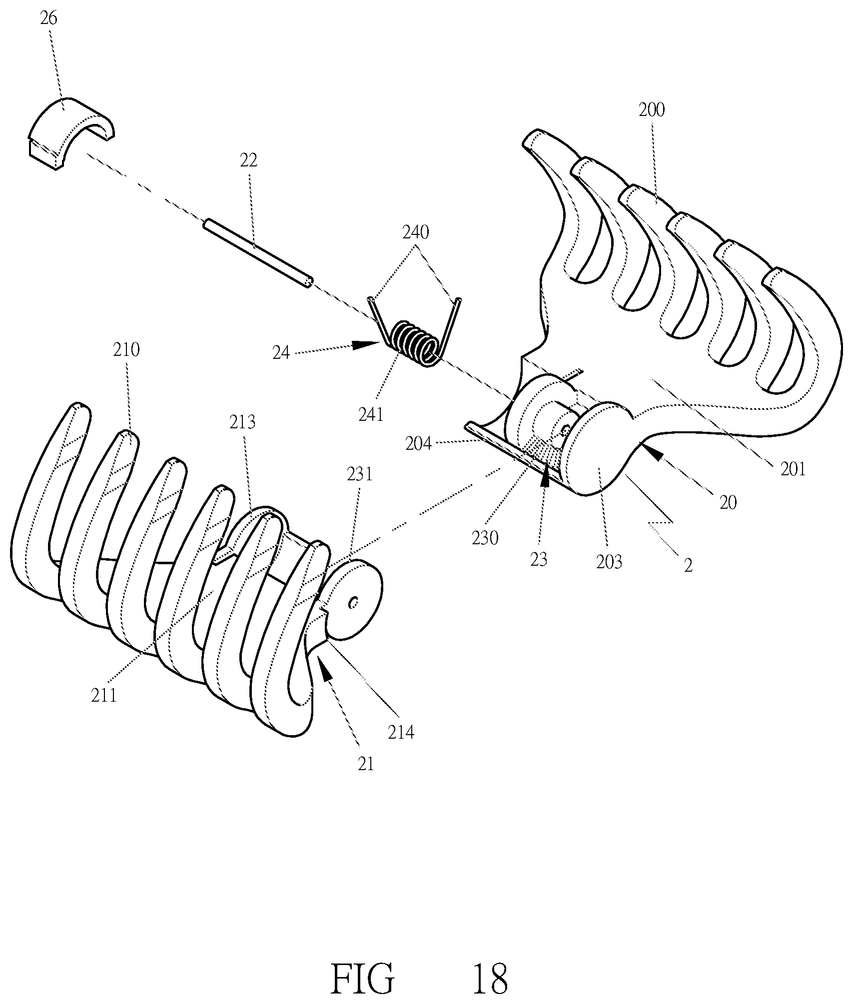 Patent US12426692 Figure 10 – Clamp with elastic opening function