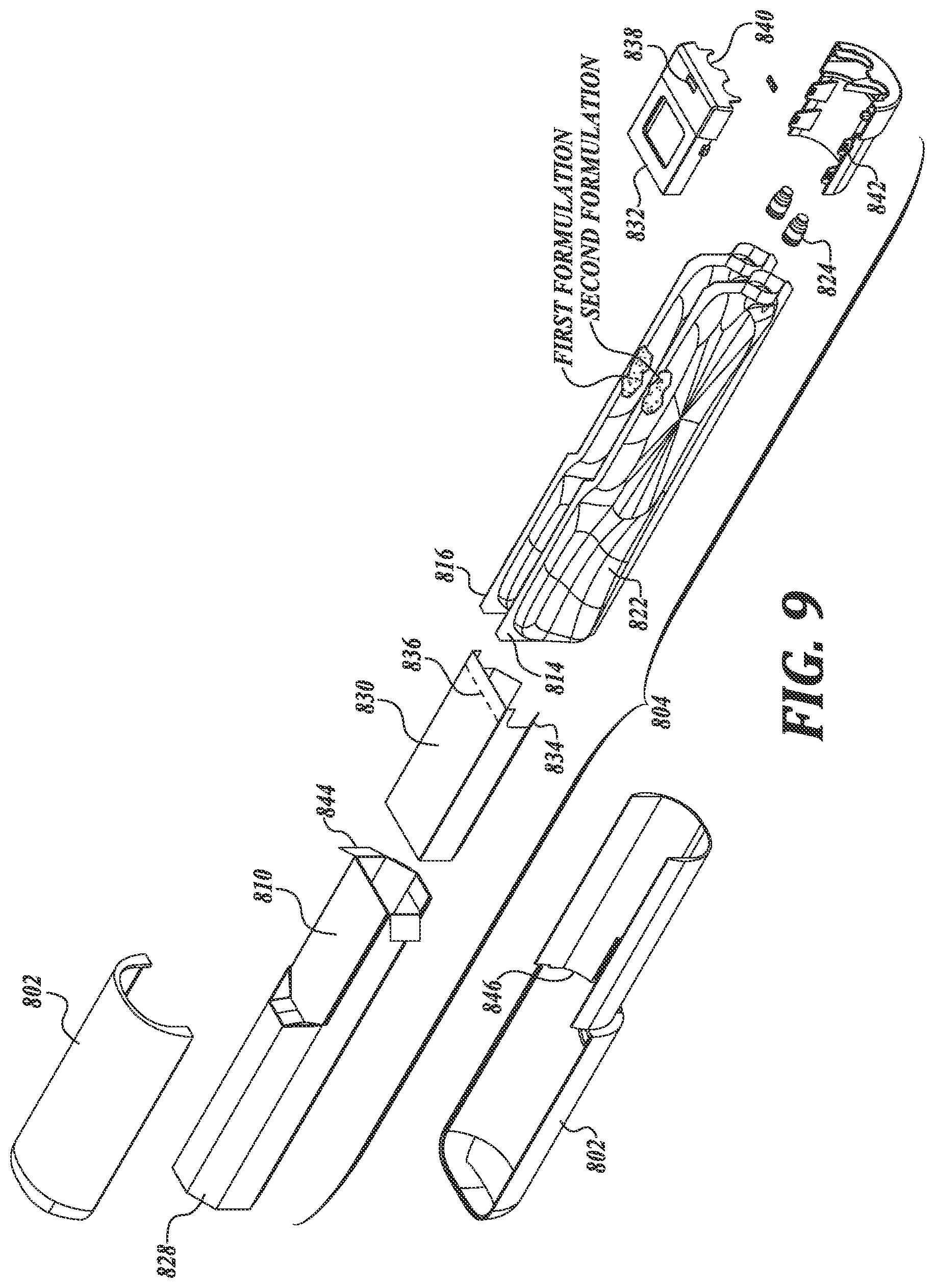 Patent US12426693 Figure 9 – Formulation delivery priming methods