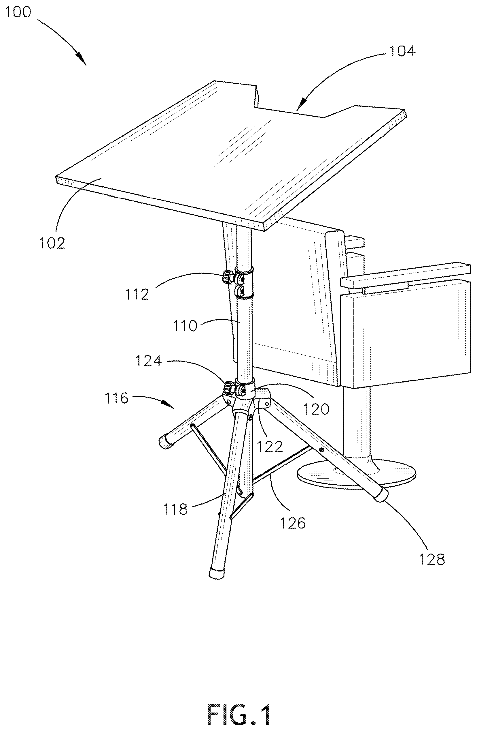 Patent US12426694 Figure 1 – Mobile color and style application device
