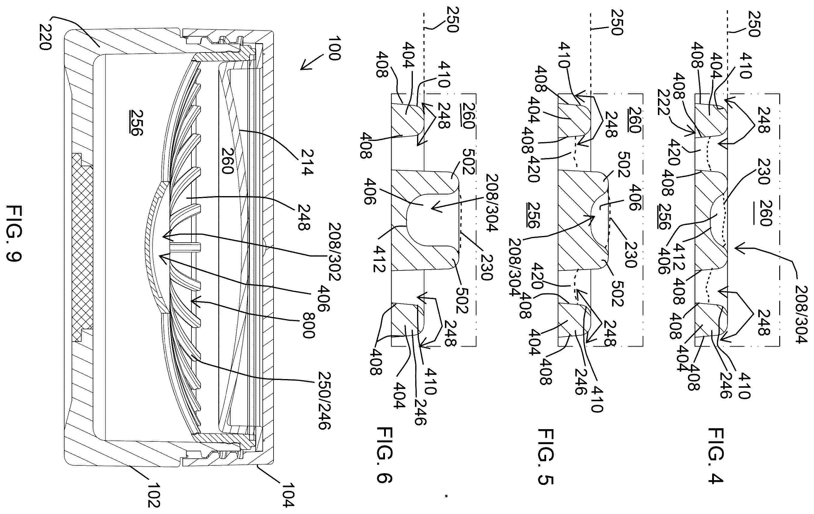 Patent US12426697 Figure 3 – Free flow powder container
