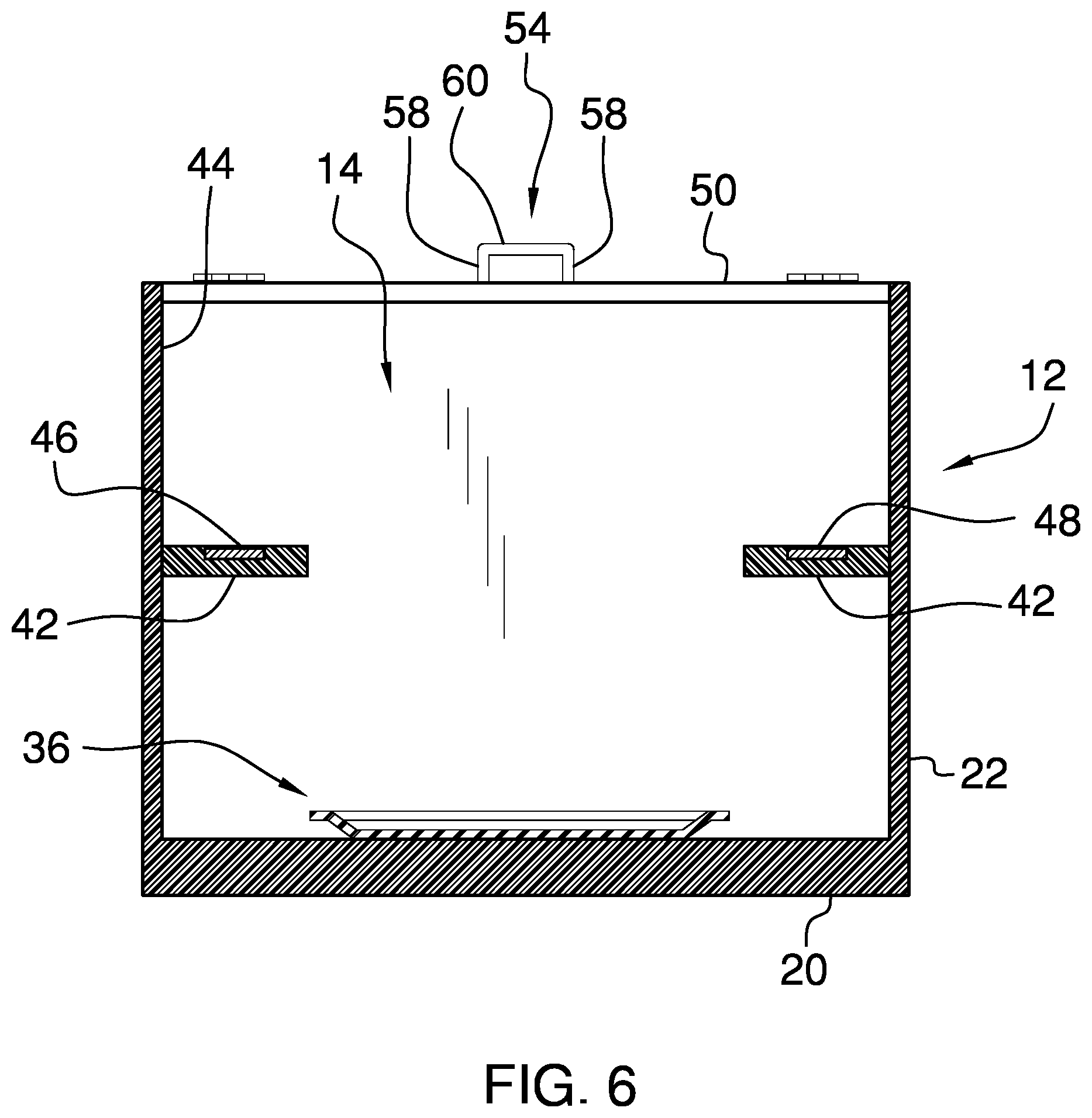 Patent US12426698 Figure 6 – Hair care products storage device
