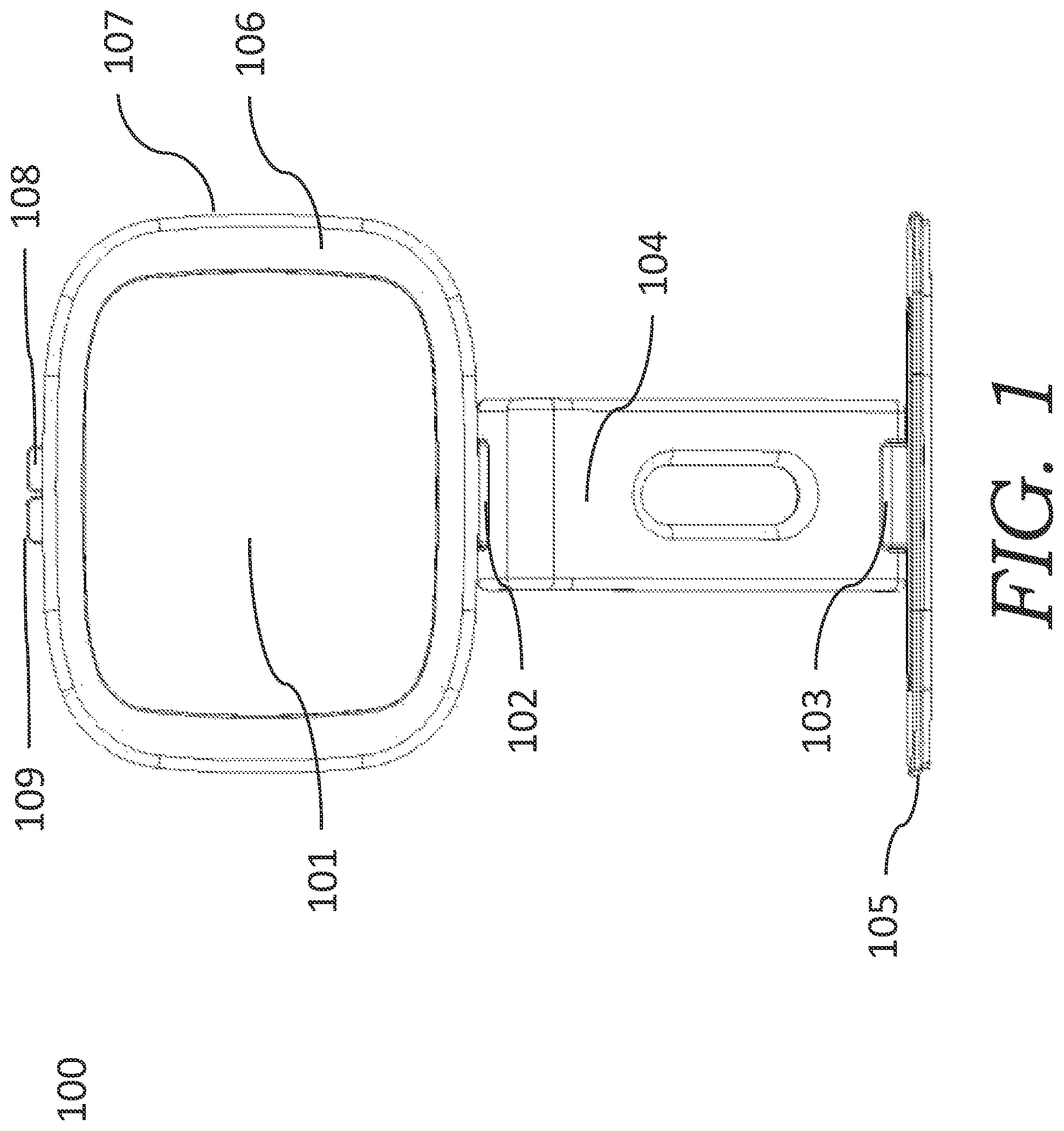 Patent US12426699 Figure 1 – Three-phase makeup mirror