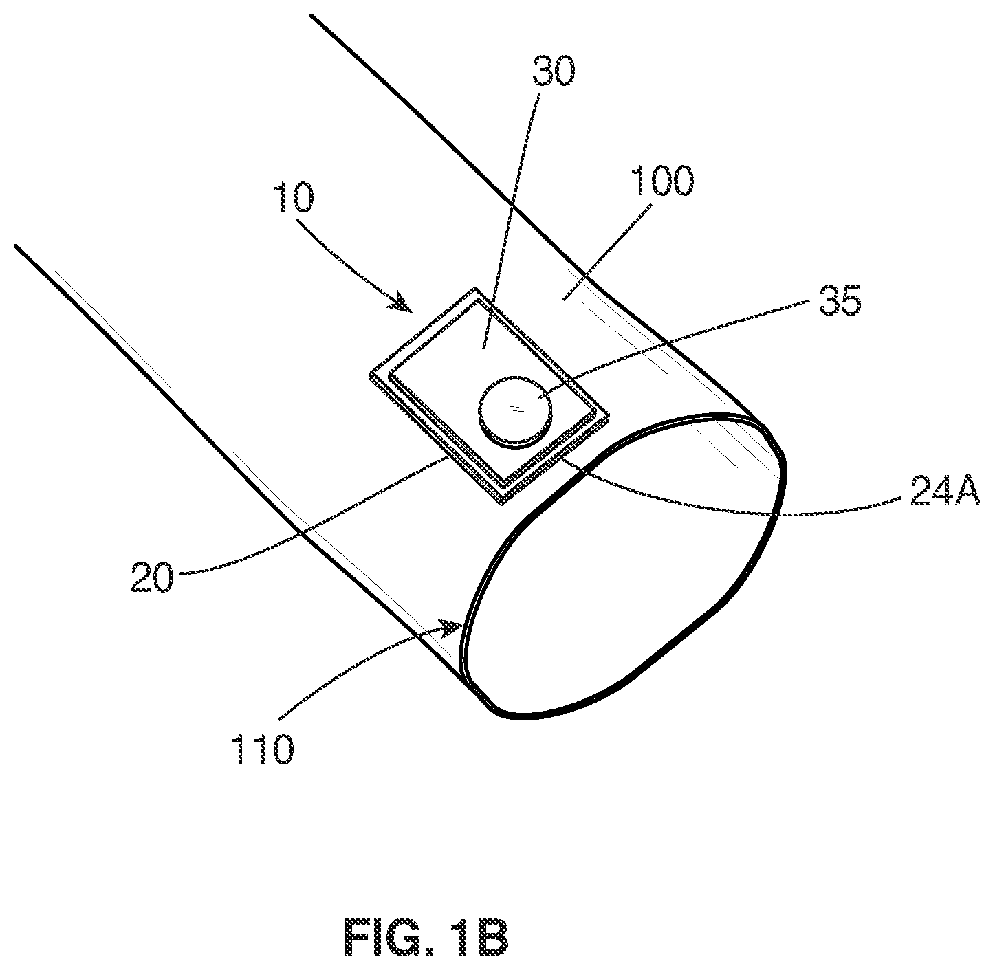 Patent US12426700 Figure 2 – Accessory attachment assembly for a garment and a garment with an accessory attachment assembly