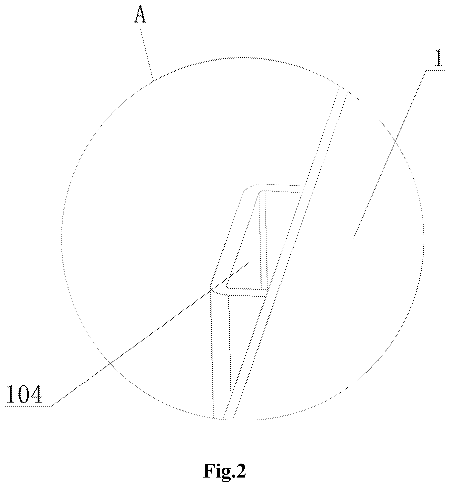 Patent US12426704 Figure 2 – Portable folding outdoor table