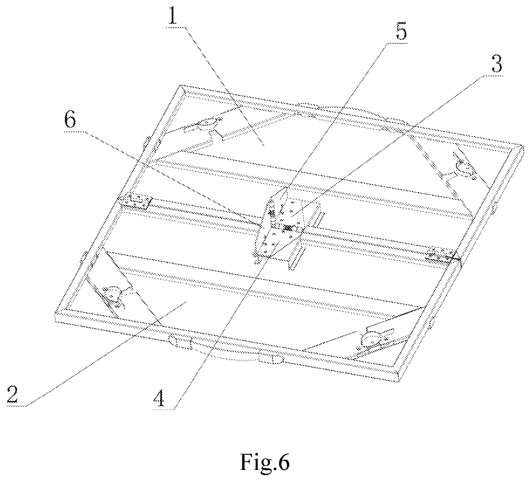 Patent US12426704 Figure 6 – Portable folding outdoor table