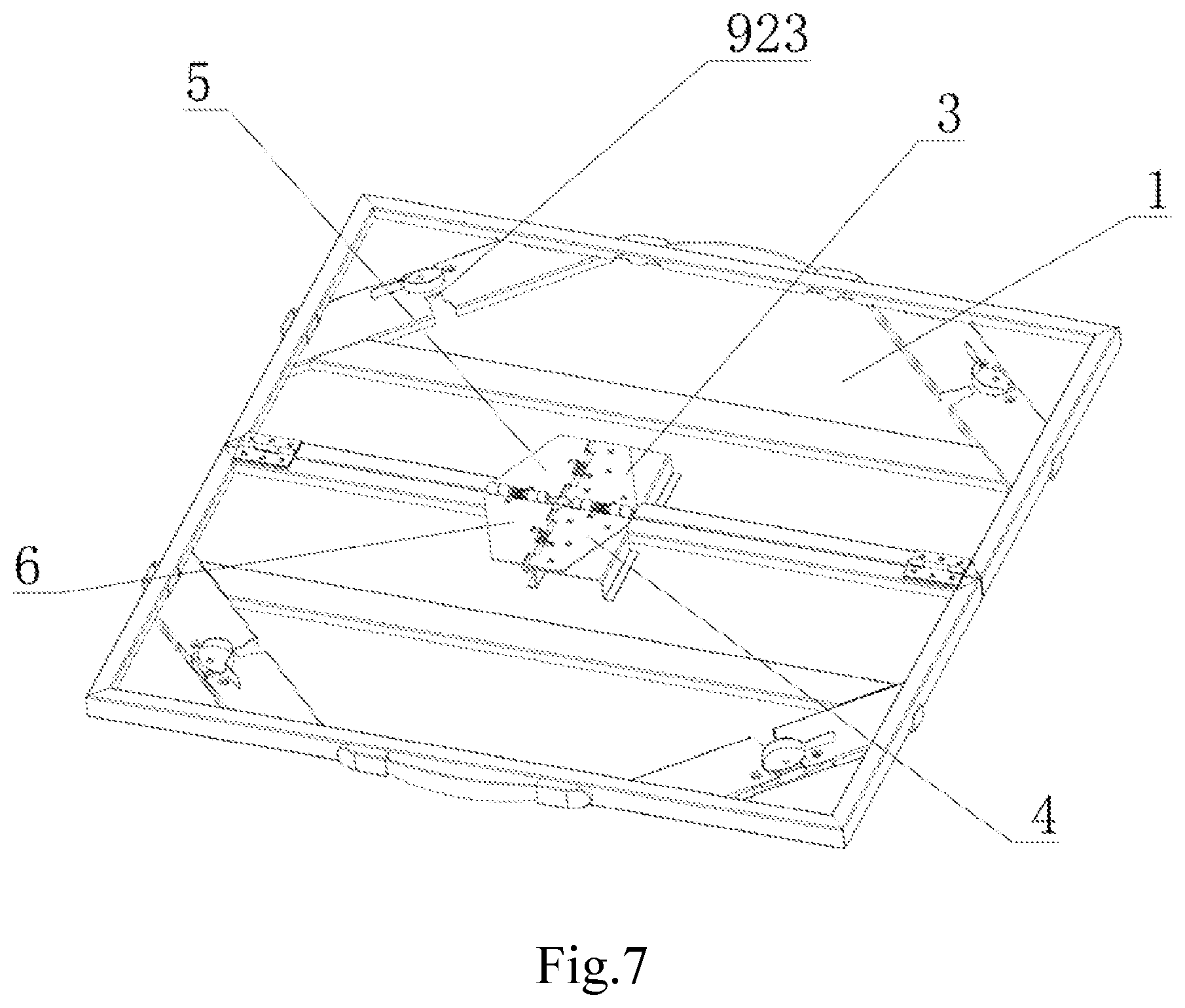 Patent US12426704 Figure 7 – Portable folding outdoor table