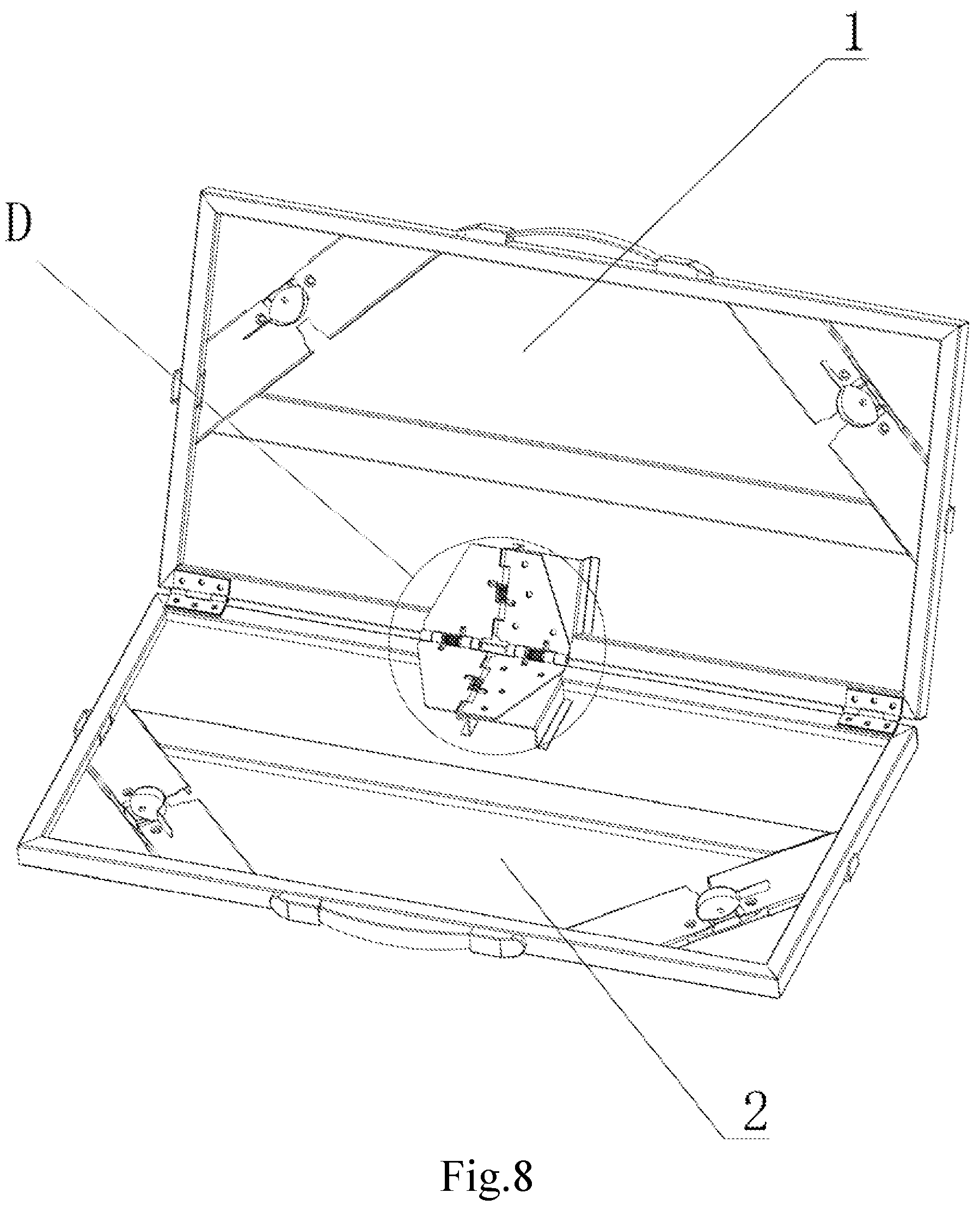 Patent US12426704 Figure 8 – Portable folding outdoor table